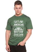 Spun Bamboo Outlaw American Muscle Spun Bamboo® Men's Bamboo Viscose/Organic Cotton Short Sleeve Graphic T-Shirt — detail clo