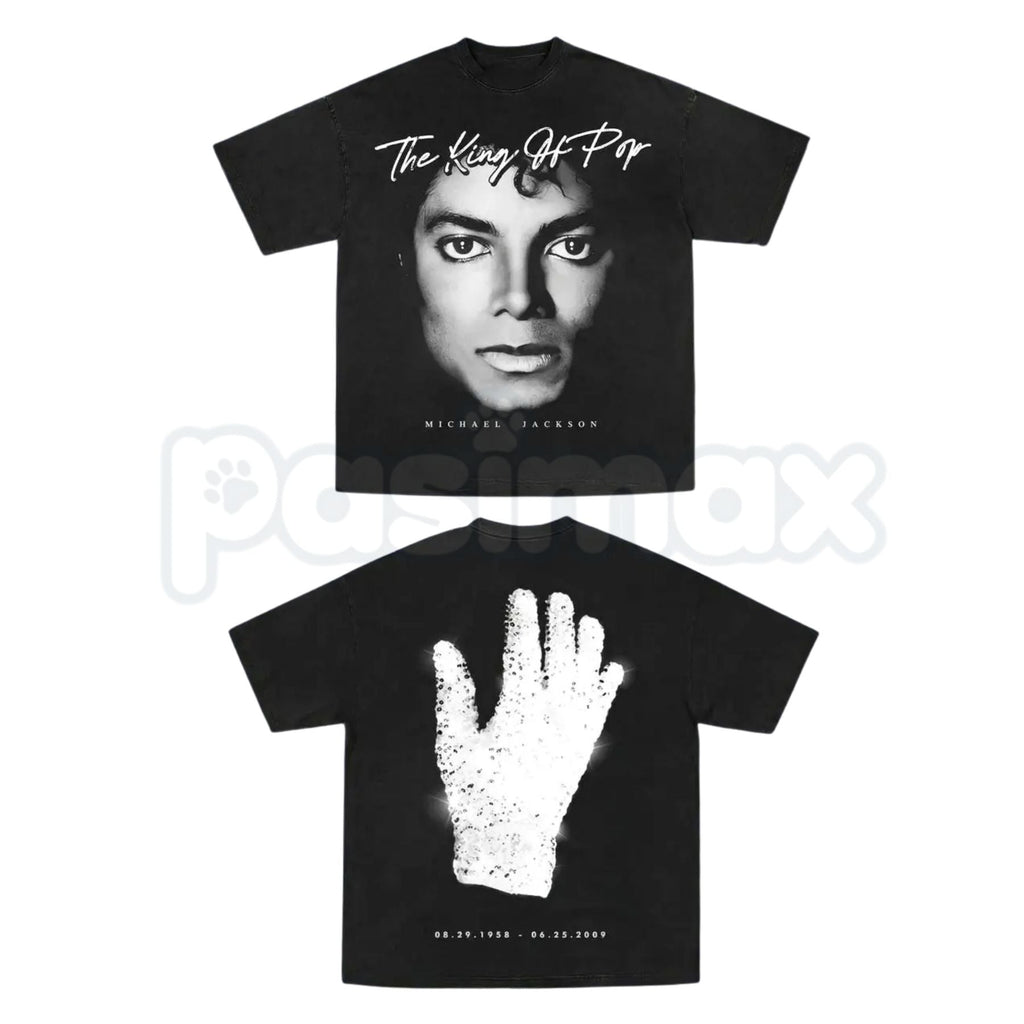MJ Vintage Pop Music Graphic T-Shirt – Classic King of Pop Retro Tee, Premium 100% Cotton 80s Music Icon Top, Soft Lived-In Heavyweight Legendary Artist Shirt, Made in USA