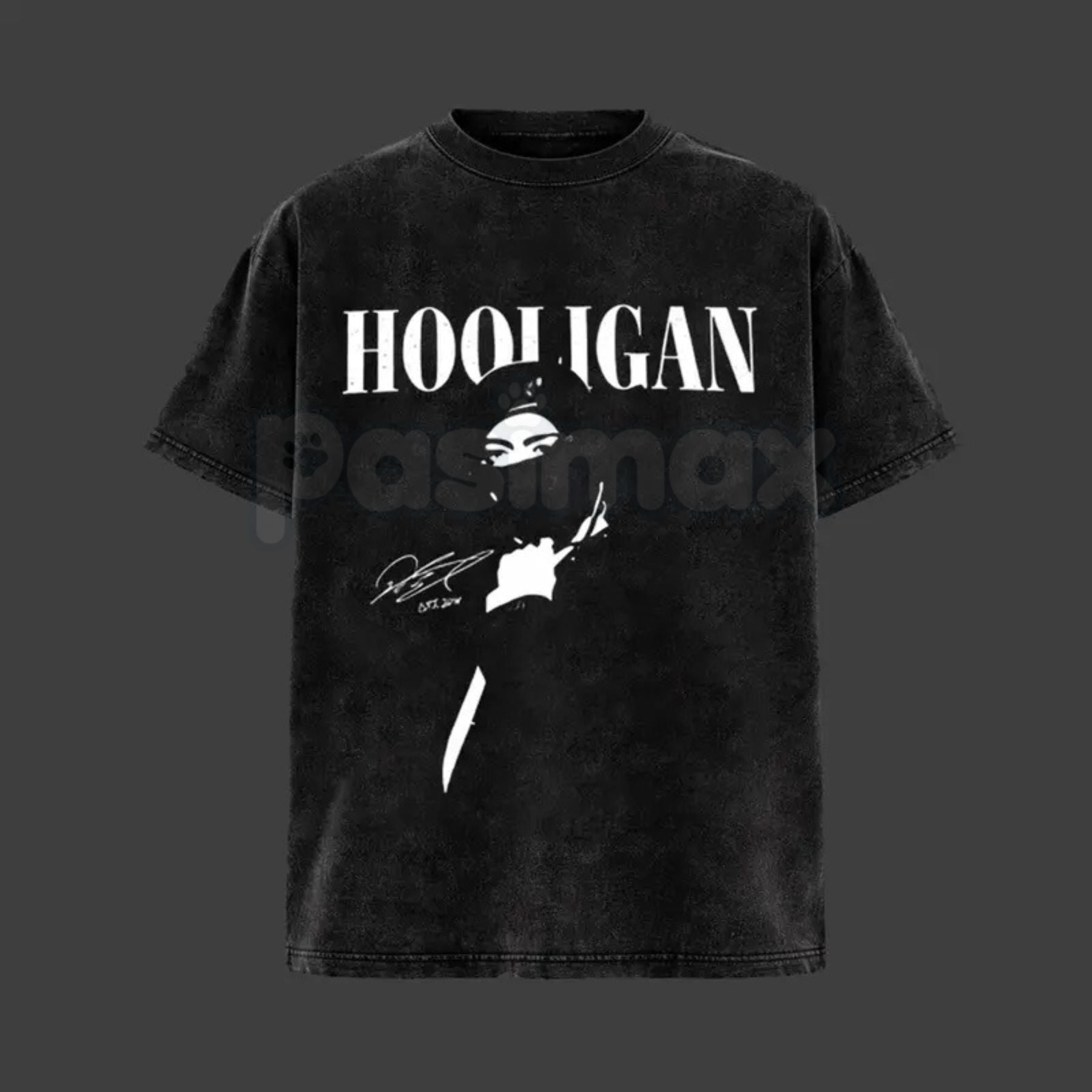 Pasimax Hooligan Vintage Washed T-Shirt — detail close-up