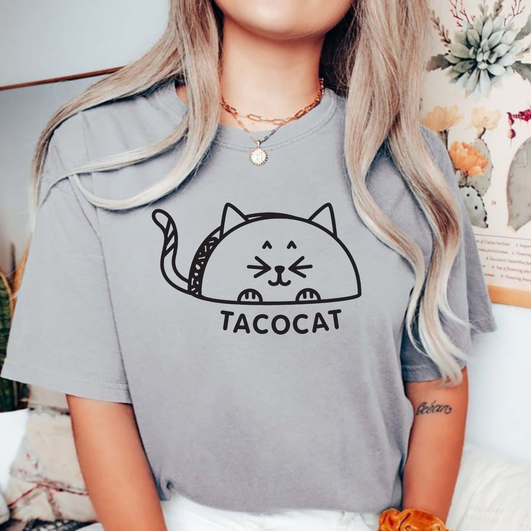 Pasimax Funny Tacocat Tee — lifestyle context