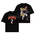 Pasimax Da Bears Fit – DJ Moore 2 'Catch' Game Day Cotton Hoodie, Soft & Comfortable Sweatshirt and T-Shirt — detail close-up