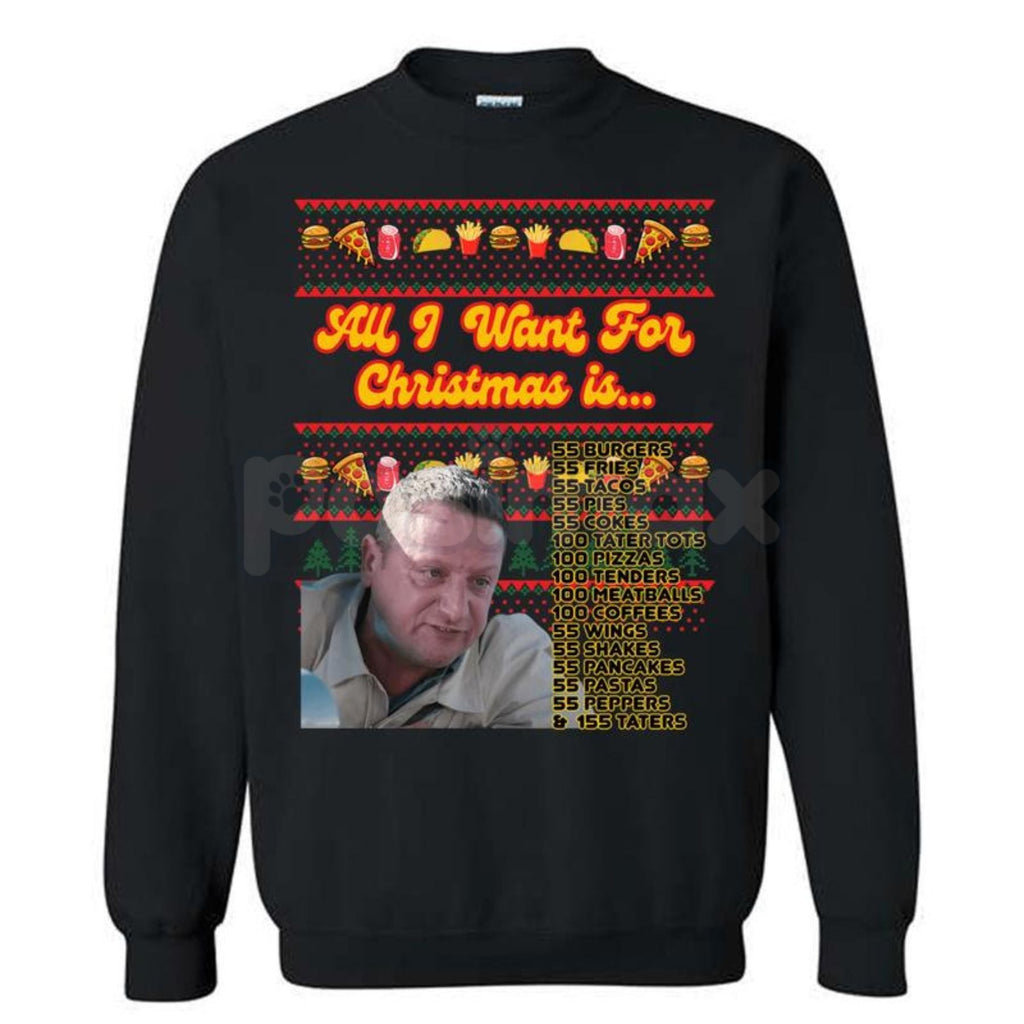 Pasimax ITYSL Christmas: "55 Burgers 55 Fries" Tim Robinson Unisex Crewneck – Holiday Comedy Sweatshirt — lifestyle context