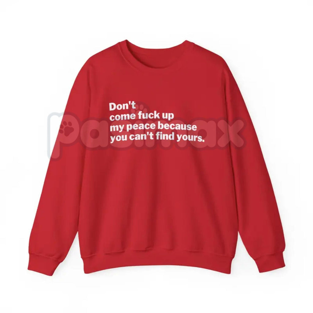Pasimax Protect My Peace Sweatshirt | Set Boundaries Mental Health Crewneck | Assertive Self-Care Jumper | Tranquility Statem