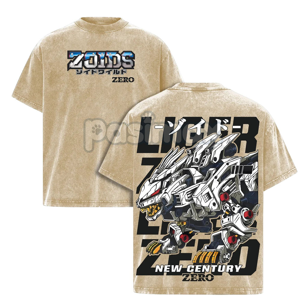 Pasimax Liger Zero Zoids New Century Zero T-Shirt — detail close-up