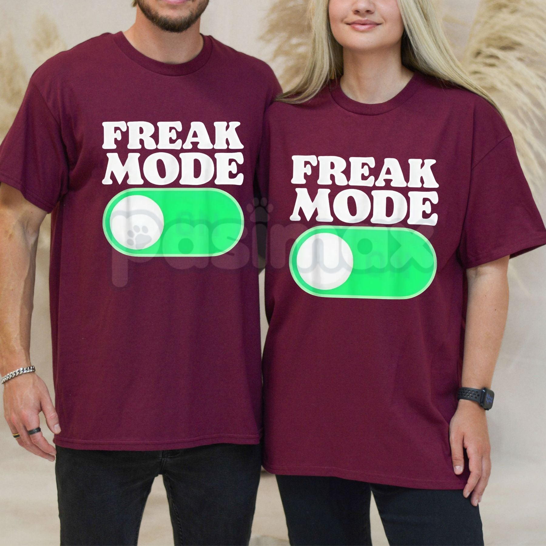 Pasimax "Freak Mode On" Funny Graphic T-Shirt - Sassy Energy Statement Tee, Unhinged Party Shirt for Men & Women, Trendy Sarc