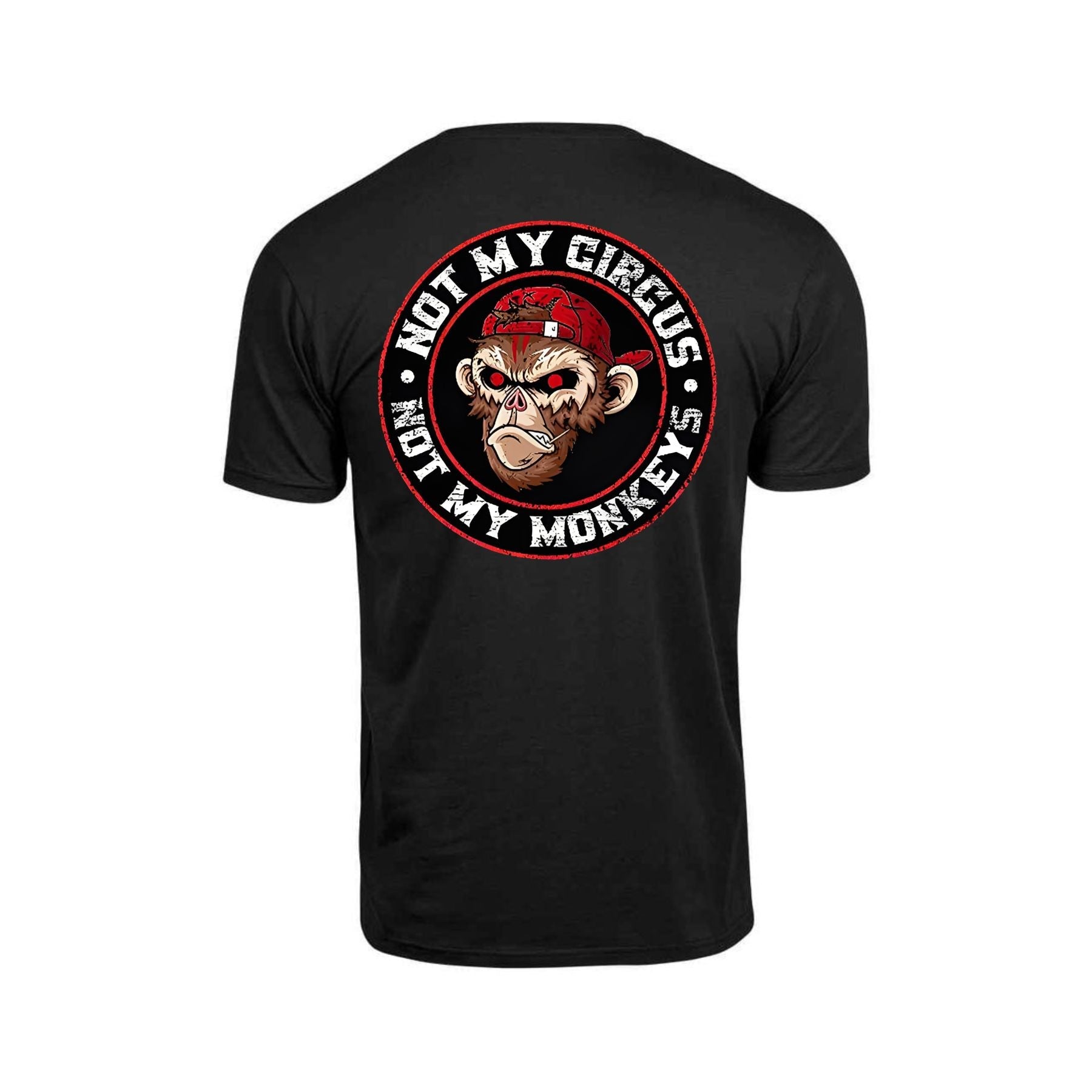 Pasimax "Not My Circus Not My Monkeys" T-Shirt — detail close-up