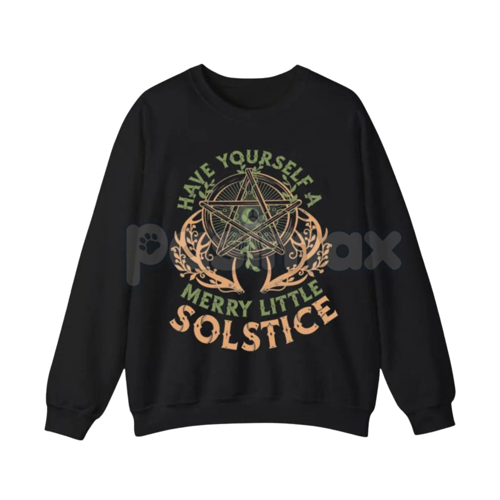 Pasimax Rustic Yule Winter Solstice Sweatshirt | Folklore Nature Pine Tree Jumper | Deep Winter Cozy Seasonal Crewneck — deta