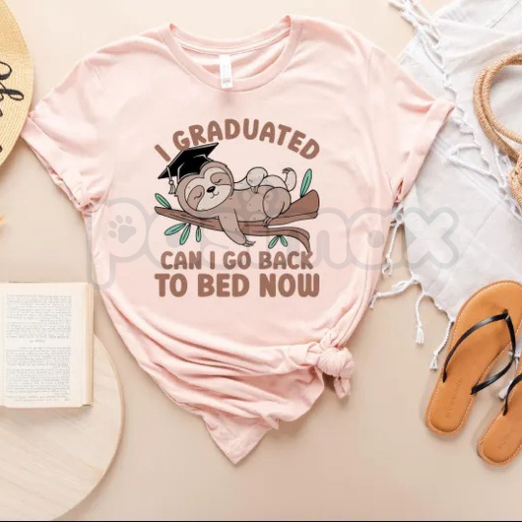 Funny "I Graduated Can I Go Back To Bed Now" T-Shirt – Graduation Gift Graphic Tee