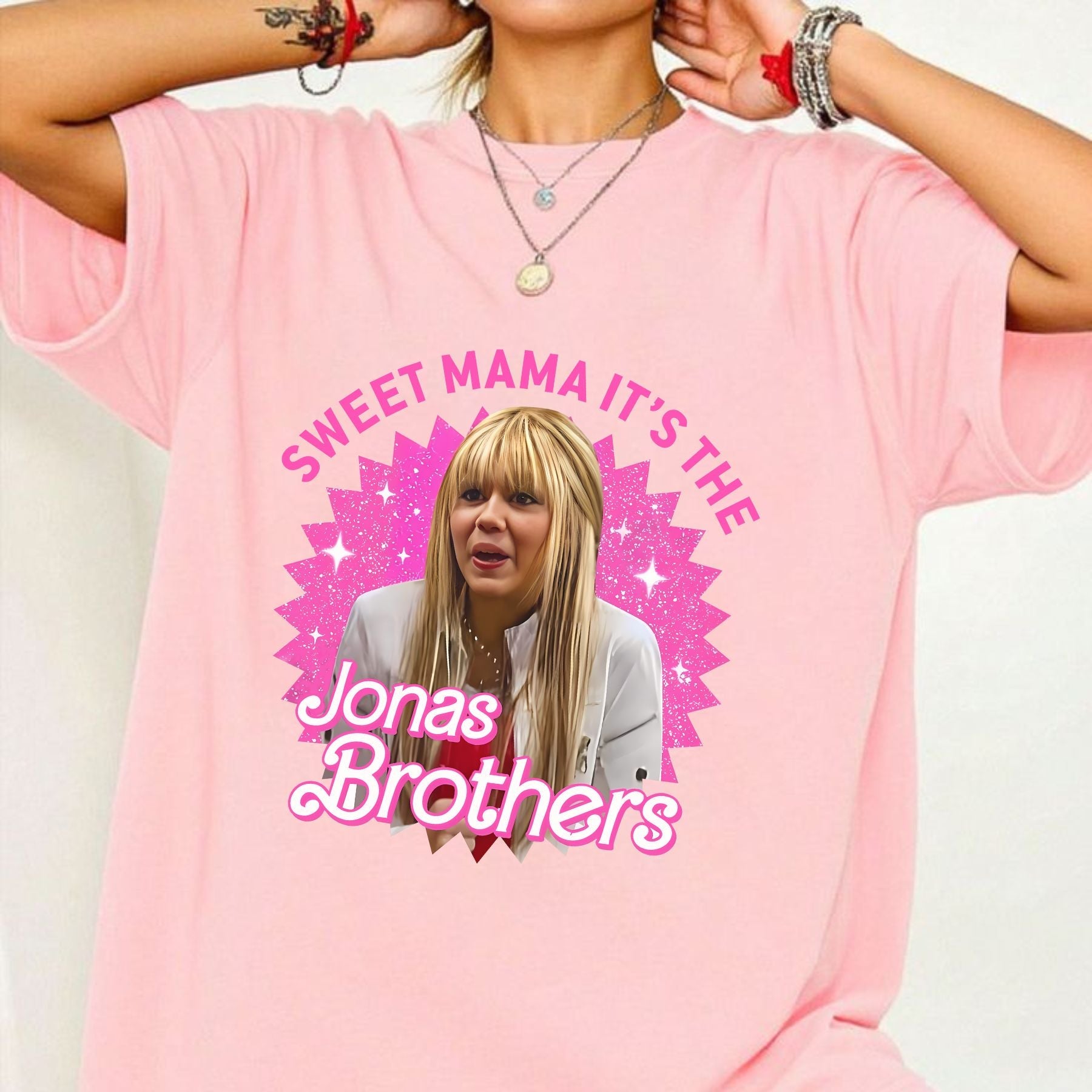 Pasimax "Sweet Mama It's The Jonas Brothers" 2005 T-Shirt — detail close-up