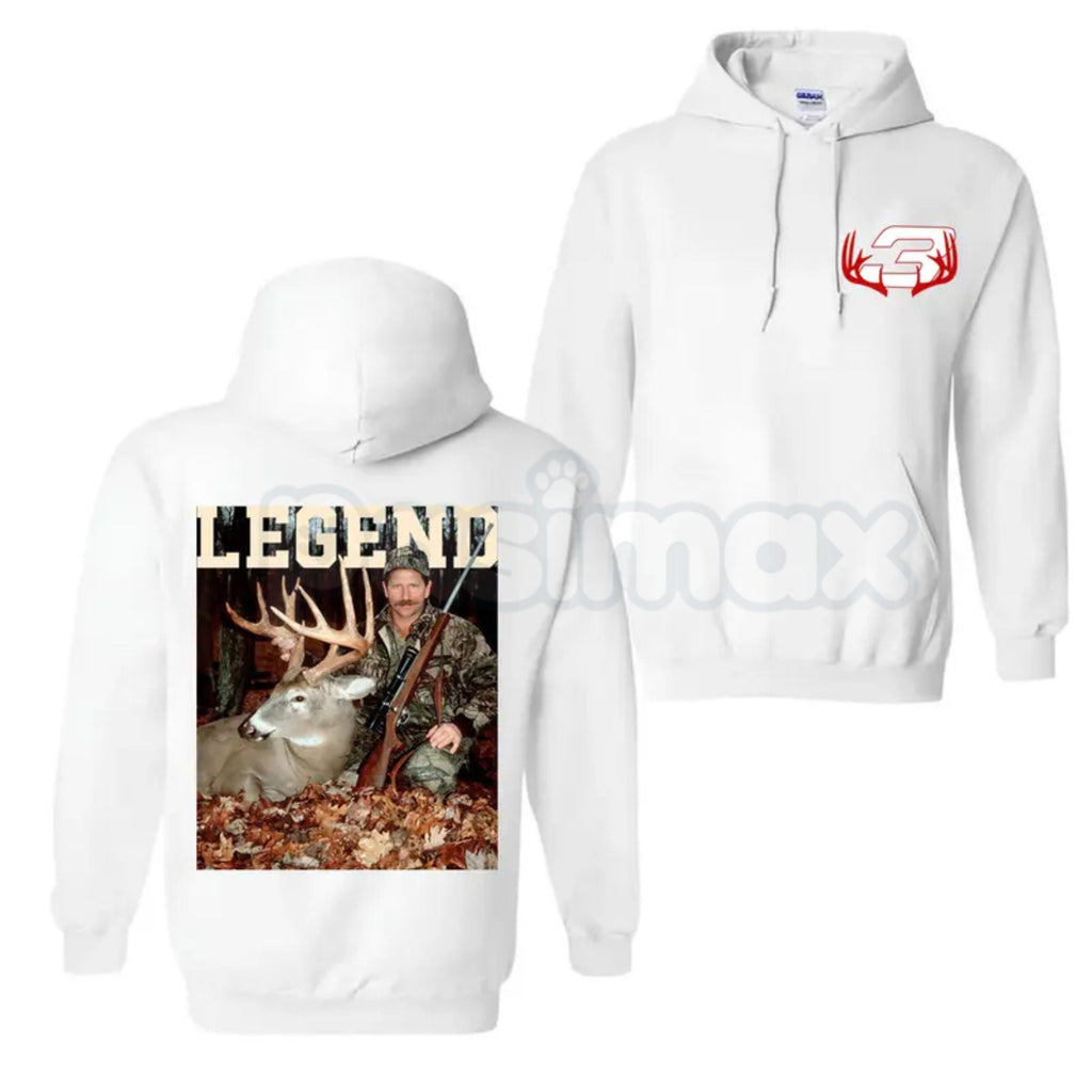 Pasimax Dale Earnhardt With Deer Hoodie – Vintage Hunting Season Pullover, NASCAR Legend Fan & Outdoors Apparel, Unisex — lif