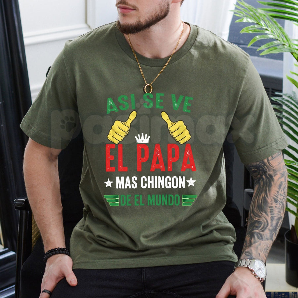 "El Papá" Father's Day T-Shirt – Funny Hispanic Dad Graphic Tee