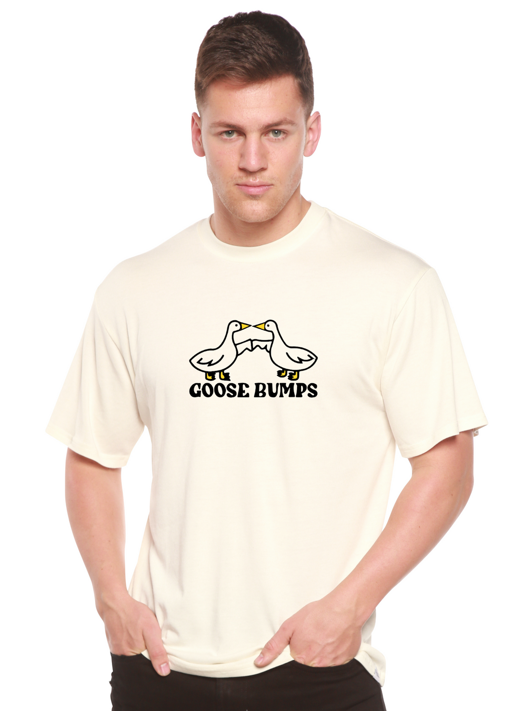 Spun Bamboo Goose Bumps Men's Bamboo Viscose/Organic Cotton Short Sleeve Graphic T-Shirt — main product shot