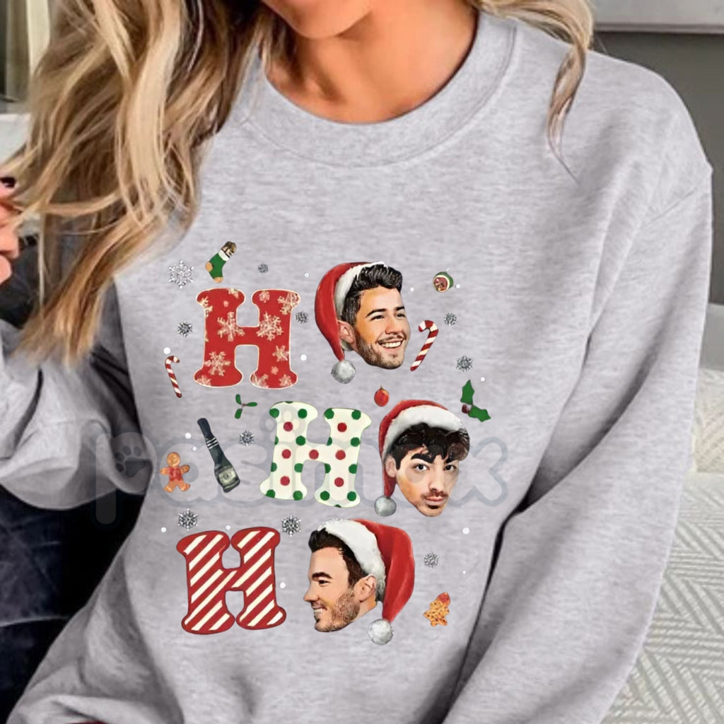 Pasimax Vintage Jonas Bros Christmas Sweatshirt | 20th Anniversary Tour Shirt | Nostalgic Y2K Holiday Jumper | Jonas Brothers