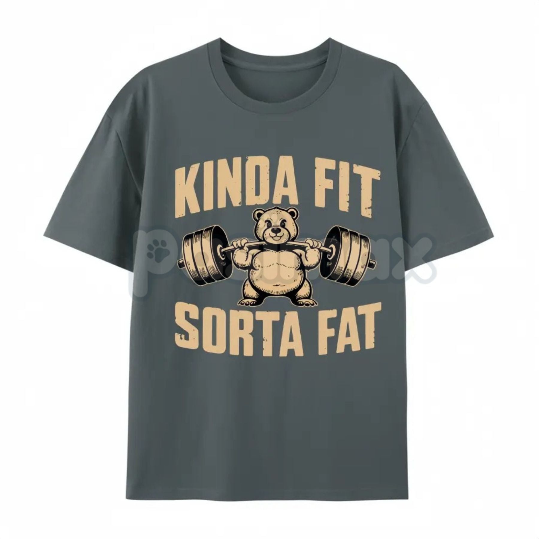 "Kinda Fit Sorta Fart" Funny Gym T-Shirt – Sarcastic Fitness Graphic Tee, Premium 100% Cotton Workout Humor Top, Soft Lived-In Heavyweight Activewear Shirt, Made in USA