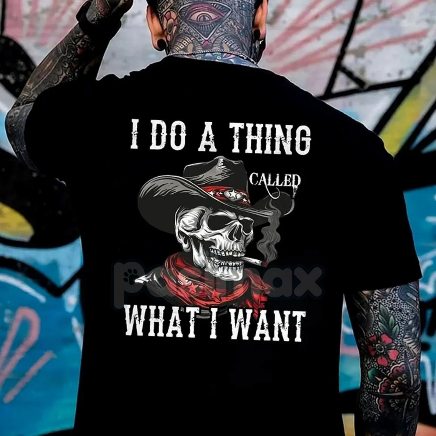 Pasimax "I Do What I Want" Unapologetic Slogan T-Shirt - Unisex Bold Statement Tee, Freedom & Independence Apparel — detail c