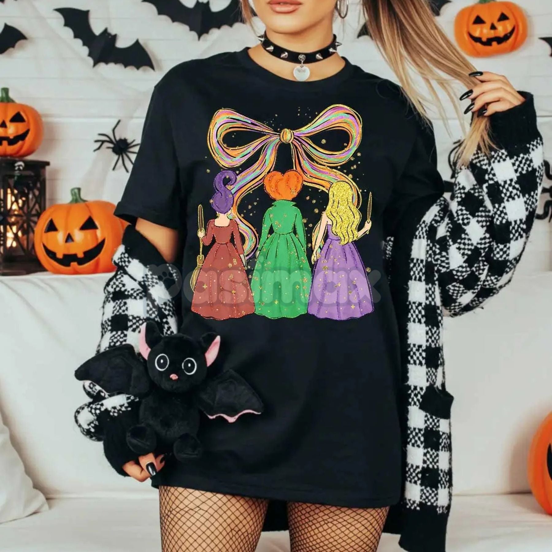 Pasimax Witchy Halloween Shirt — lifestyle context
