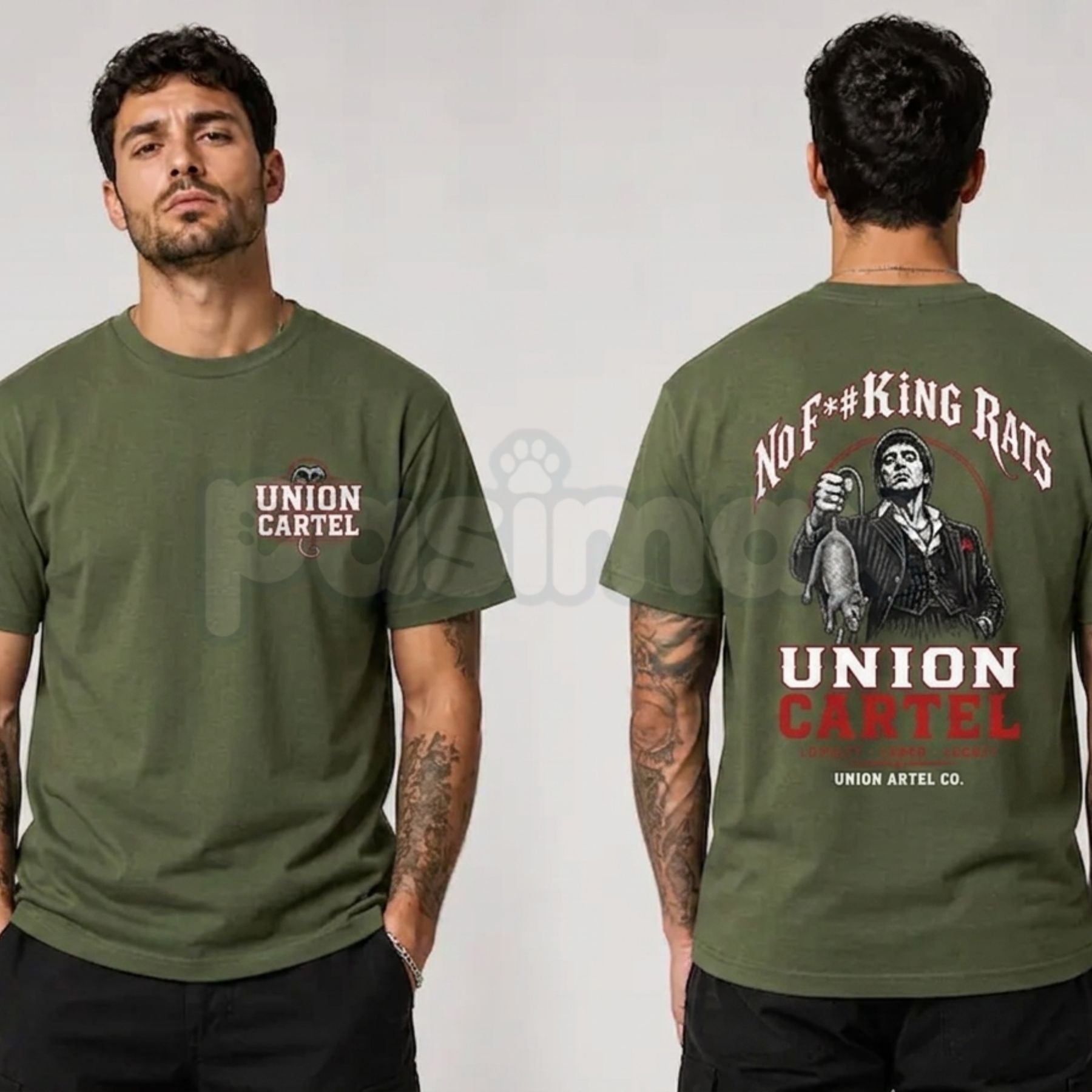 "No Fuking Rats" Graphic T-Shirt – Bold Streetwear Statement Tee
