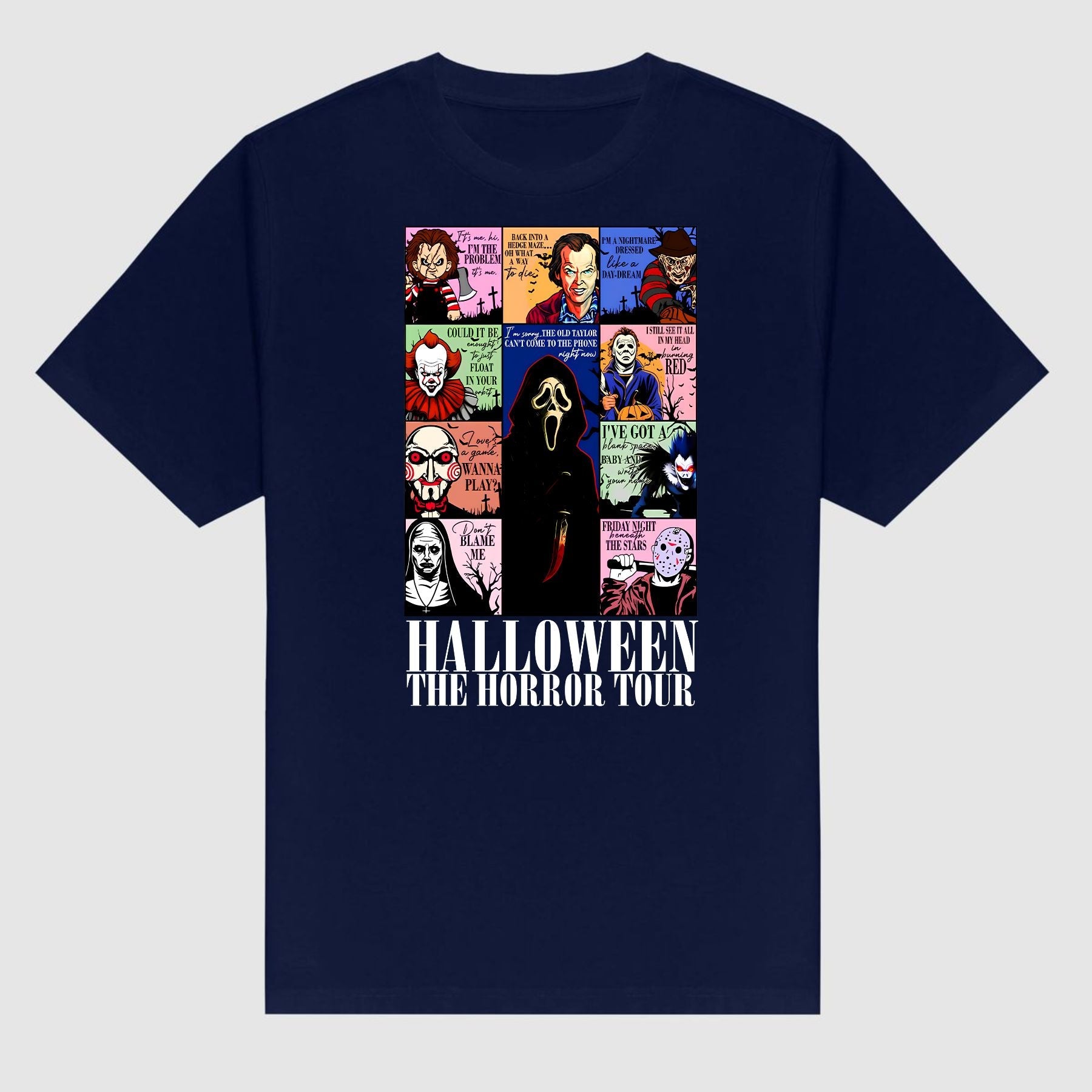 Pasimax "The Horror Tour" T-Shirt — detail close-up