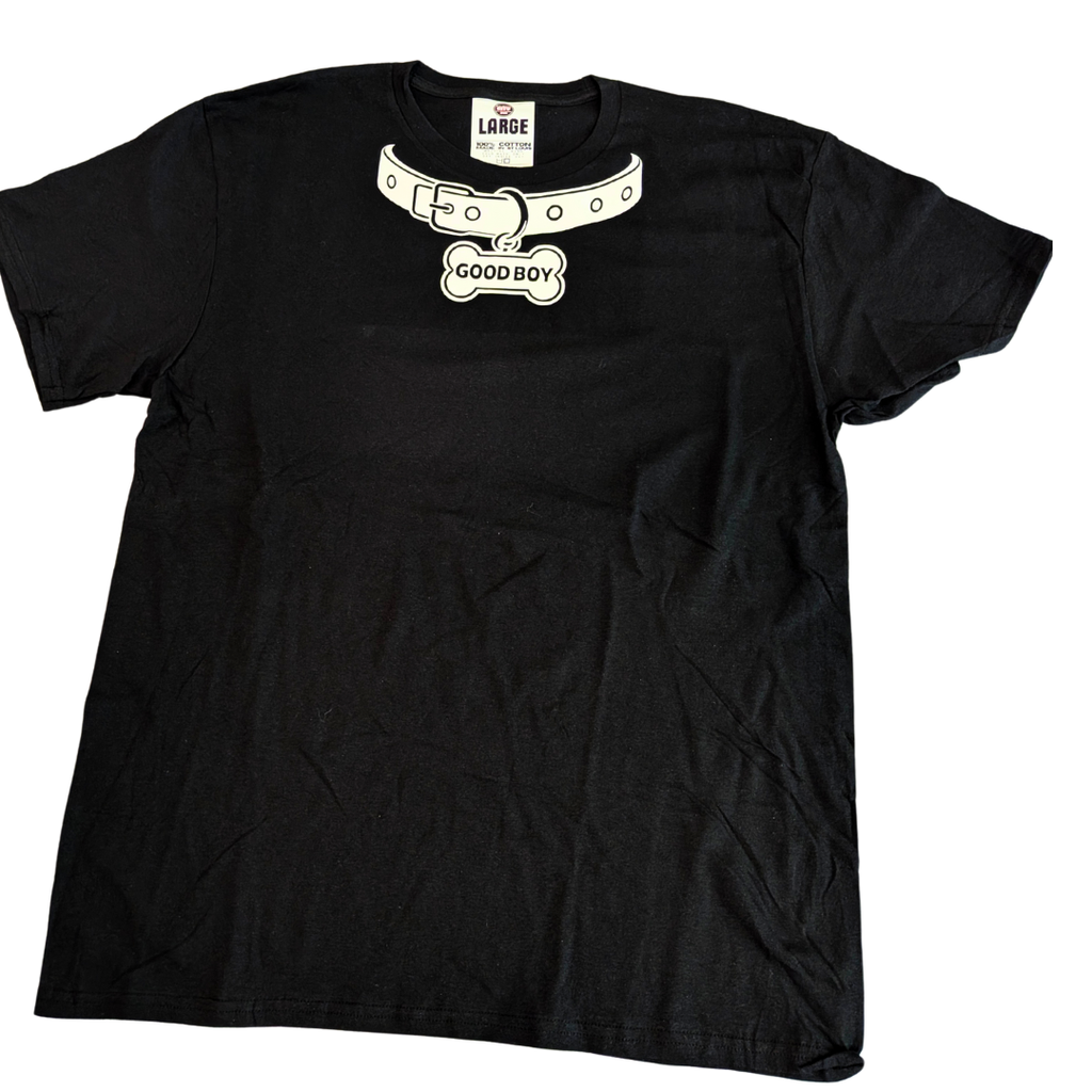 Hustle City Clothing Pup Collar Streetwear Graphic T-Shirt — back view