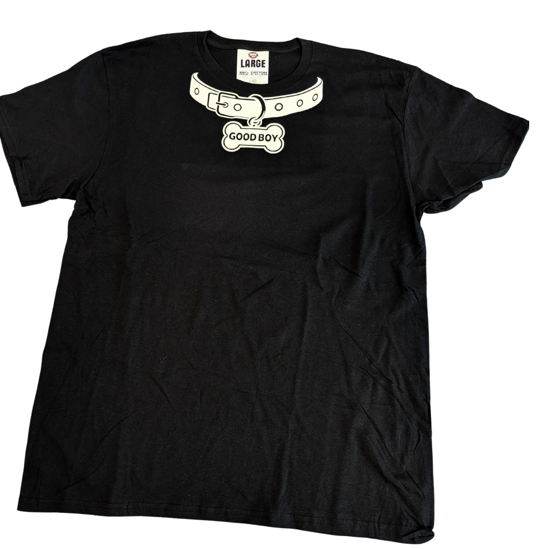 Hustle City Clothing Pup Collar Streetwear Graphic T-Shirt — back view