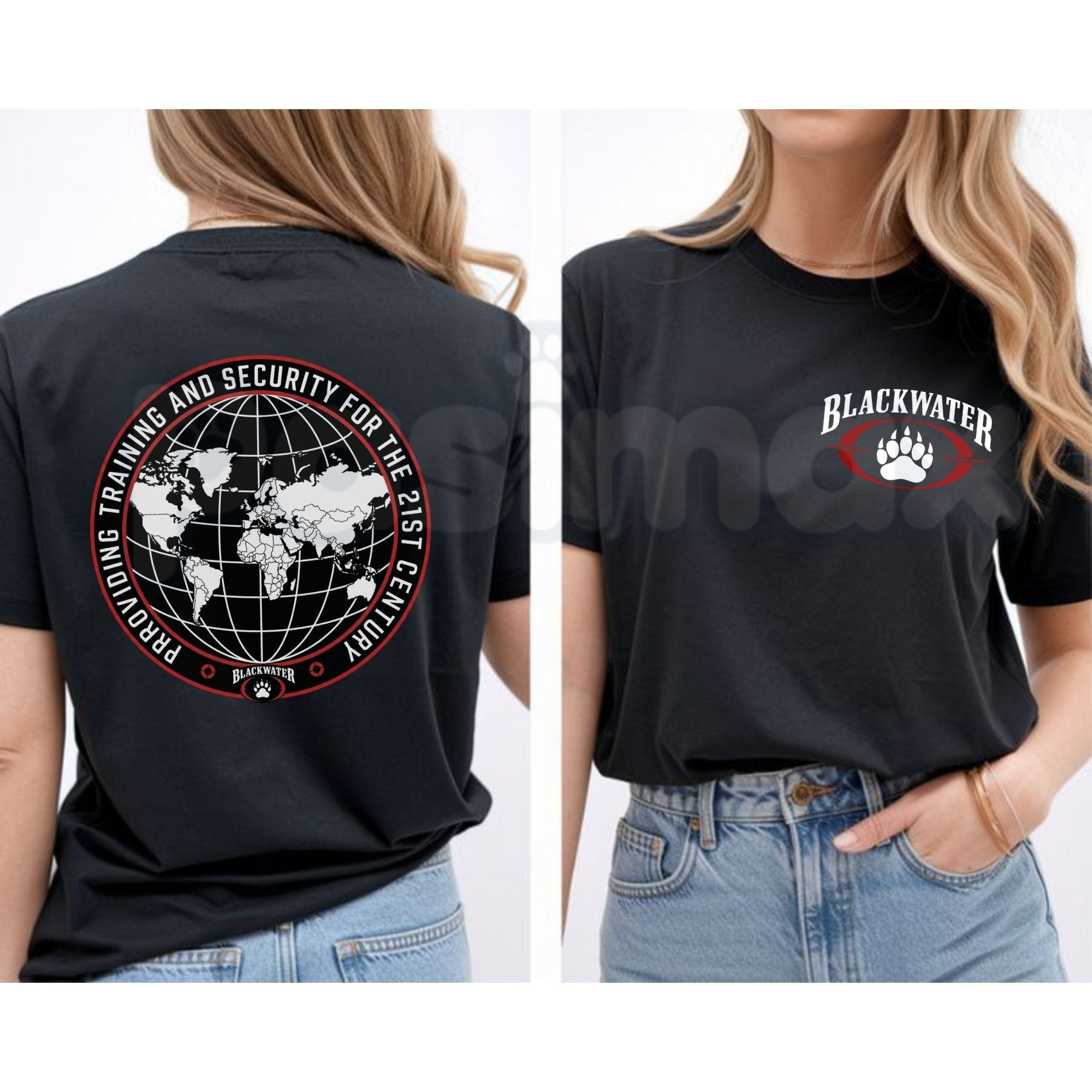 Blackwater Global Security Tactical T-Shirt – Iron Tactical PMC Military Contractor Graphic Tee