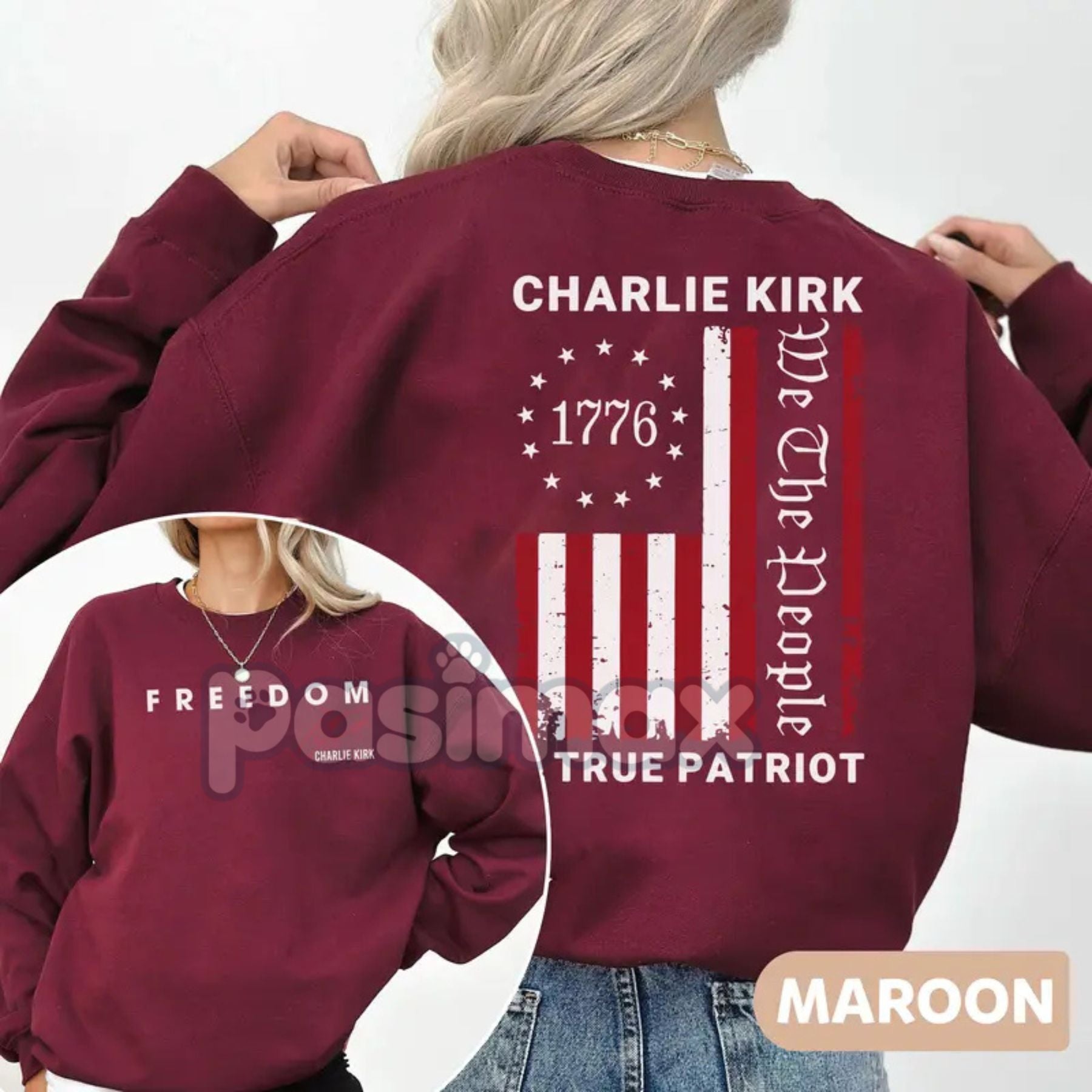 Pasimax Charlie Freedom Sweatshirt — lifestyle context