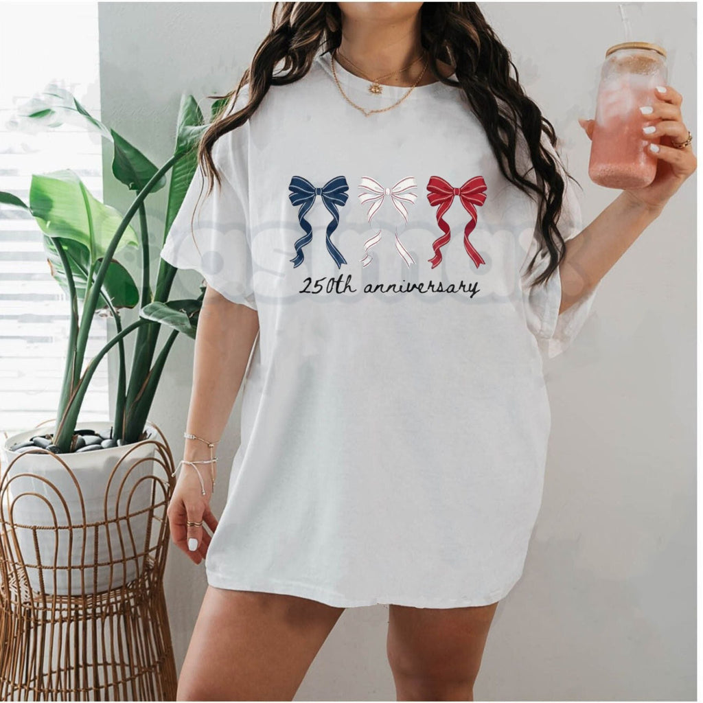 Official USA 250th Anniversary T-Shirt – Cute 4th of July Graphic Tee, Premium 100% Cotton Patriotic Summer Top, Soft Lived-In Heavyweight Semiquincentennial Shirt, Made in USA