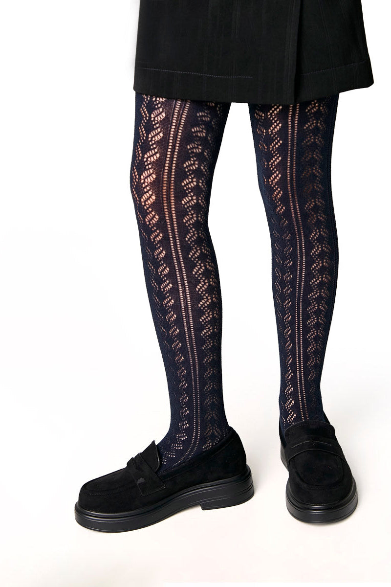 TheRanok.com Conte-Kids Cotton Tights Miss 617 - Lace Pattern — main product shot