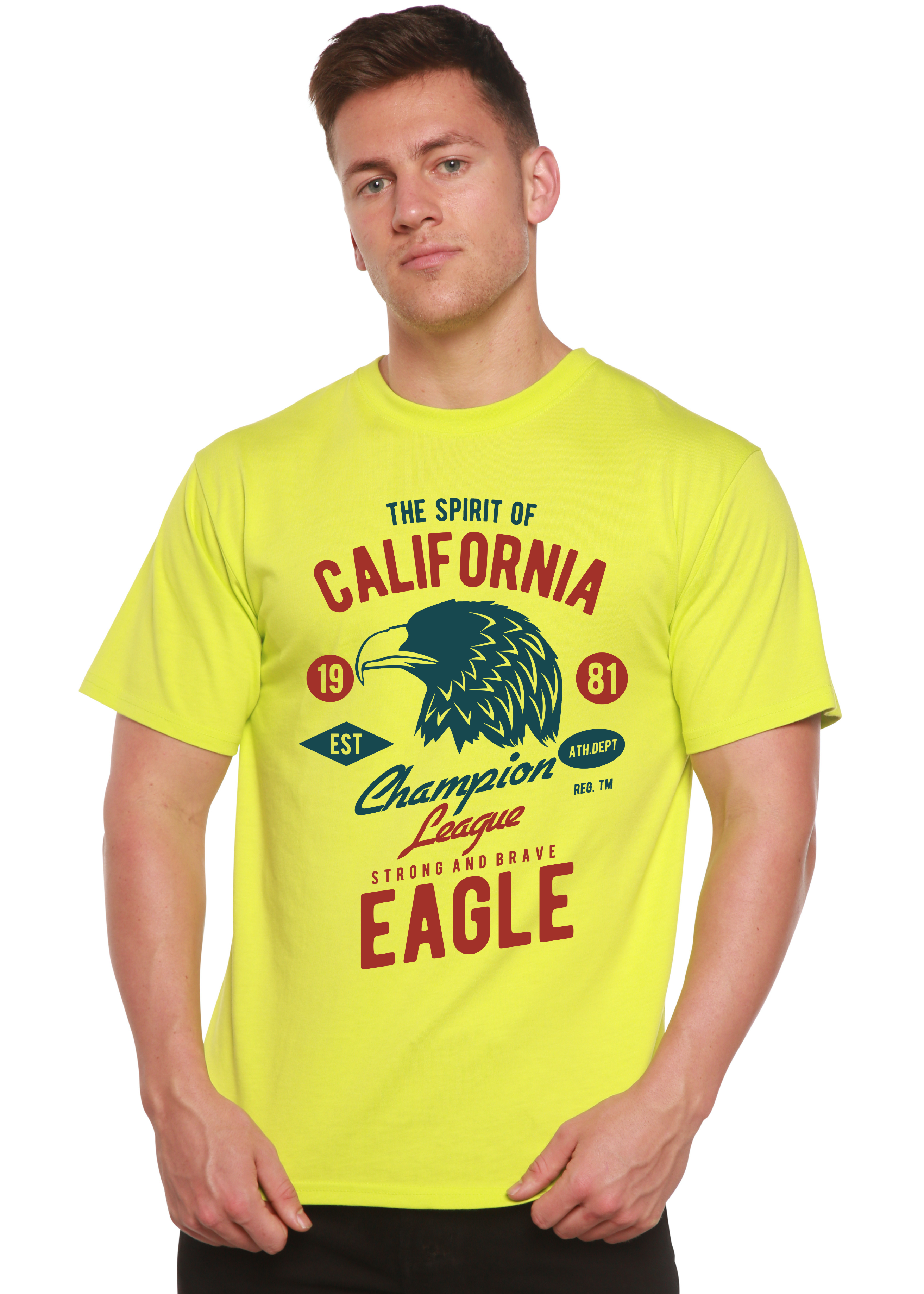 Spun Bamboo The Spirit of Spun Bamboo® Men's Bamboo Viscose/Organic Cotton Short Sleeve Graphic T-Shirt — lifestyle context