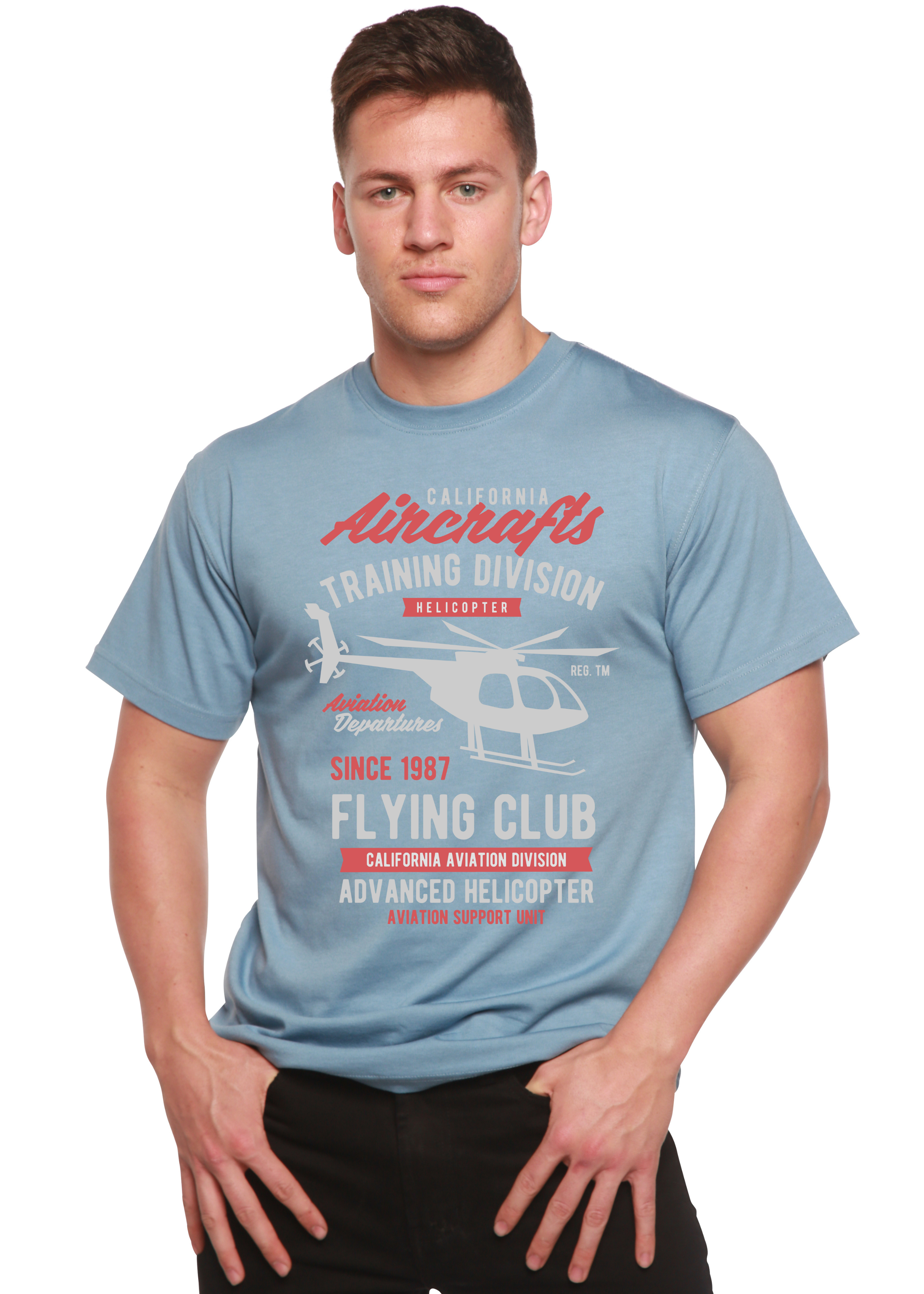 California Aircraft Men's Bamboo Viscose/Organic Cotton Short Sleeve Graphic T-Shirt — view 6