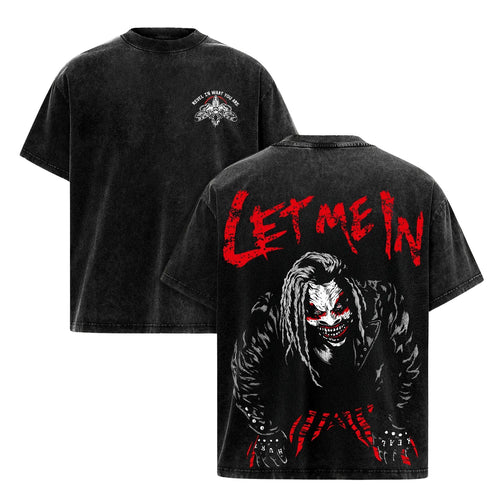 Bray Wyatt "Let Me In" Vintage T-Shirt – WWE Wrestler Graphic Tee, Washed Cotton Unisex