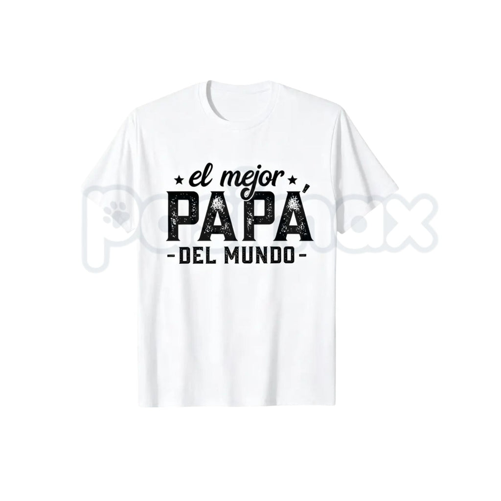 "Best Dad in the World" Spanish Father's Day T-Shirt – Proud Papa Graphic Cotton Tee