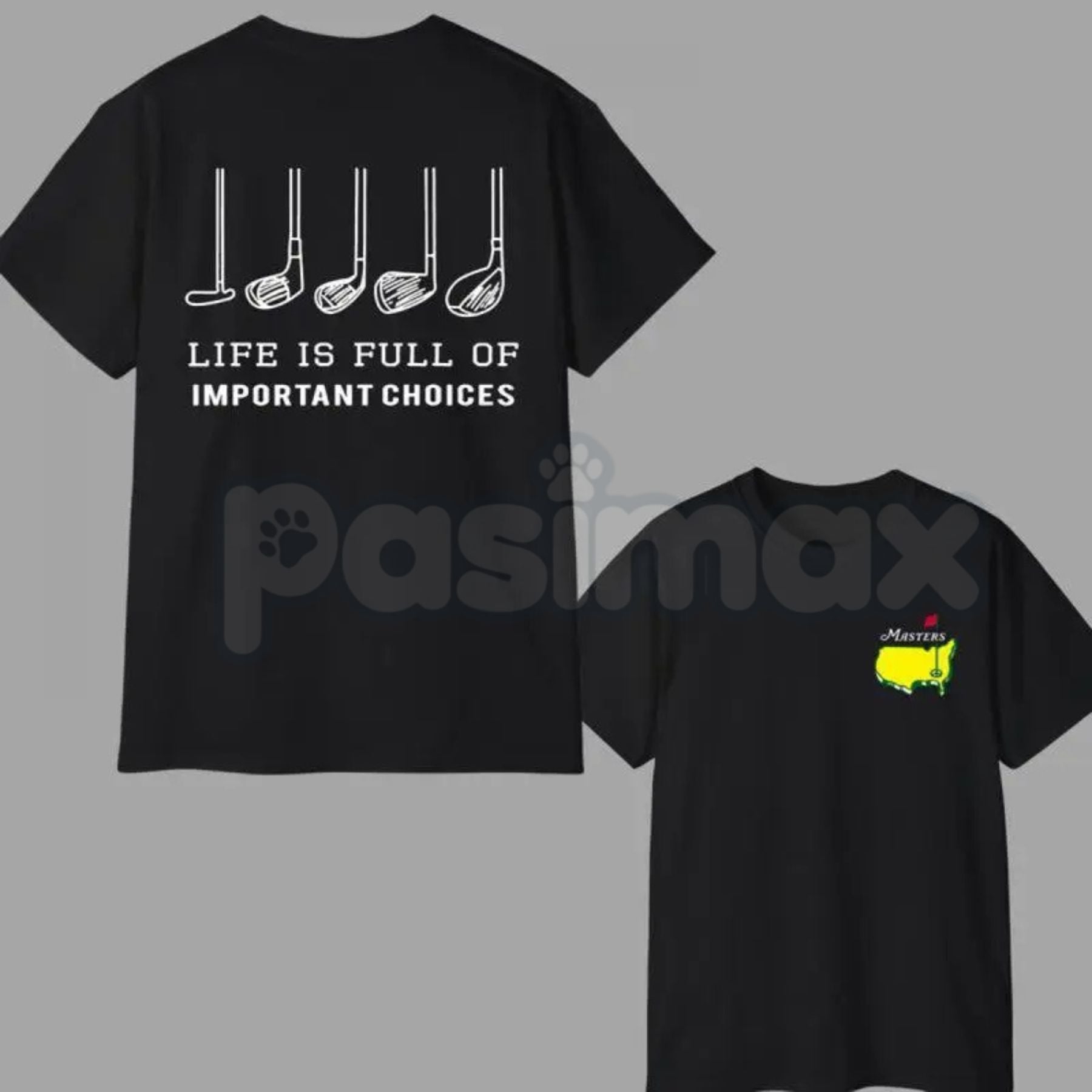 "The Masters" Premium Golf T-Shirt – New Edition Master Golfing Tee, 100% Cotton Gift for Him, Soft Lived-In Heavyweight Tournament Style Shirt, Made in USA