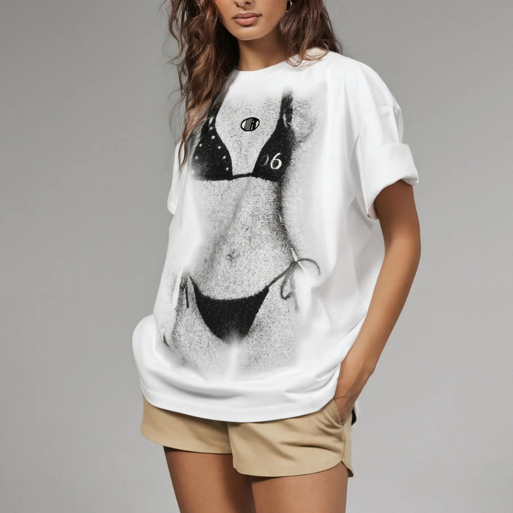 Pasimax Beach Art T-Shirt — detail close-up