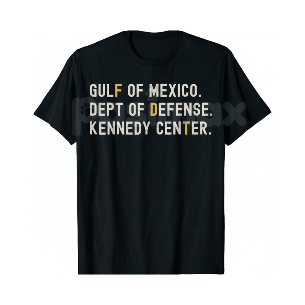 Pasimax Gulf of Mexico Dept of Defense T-Shirt - Kennedy Center Graphic Tee, Esoteric Government Agency Apparel, Niche Milita
