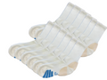 Spun Bamboo High Performance Crew Bamboo Viscose Socks Unisex White Color - 12-pack — main product shot