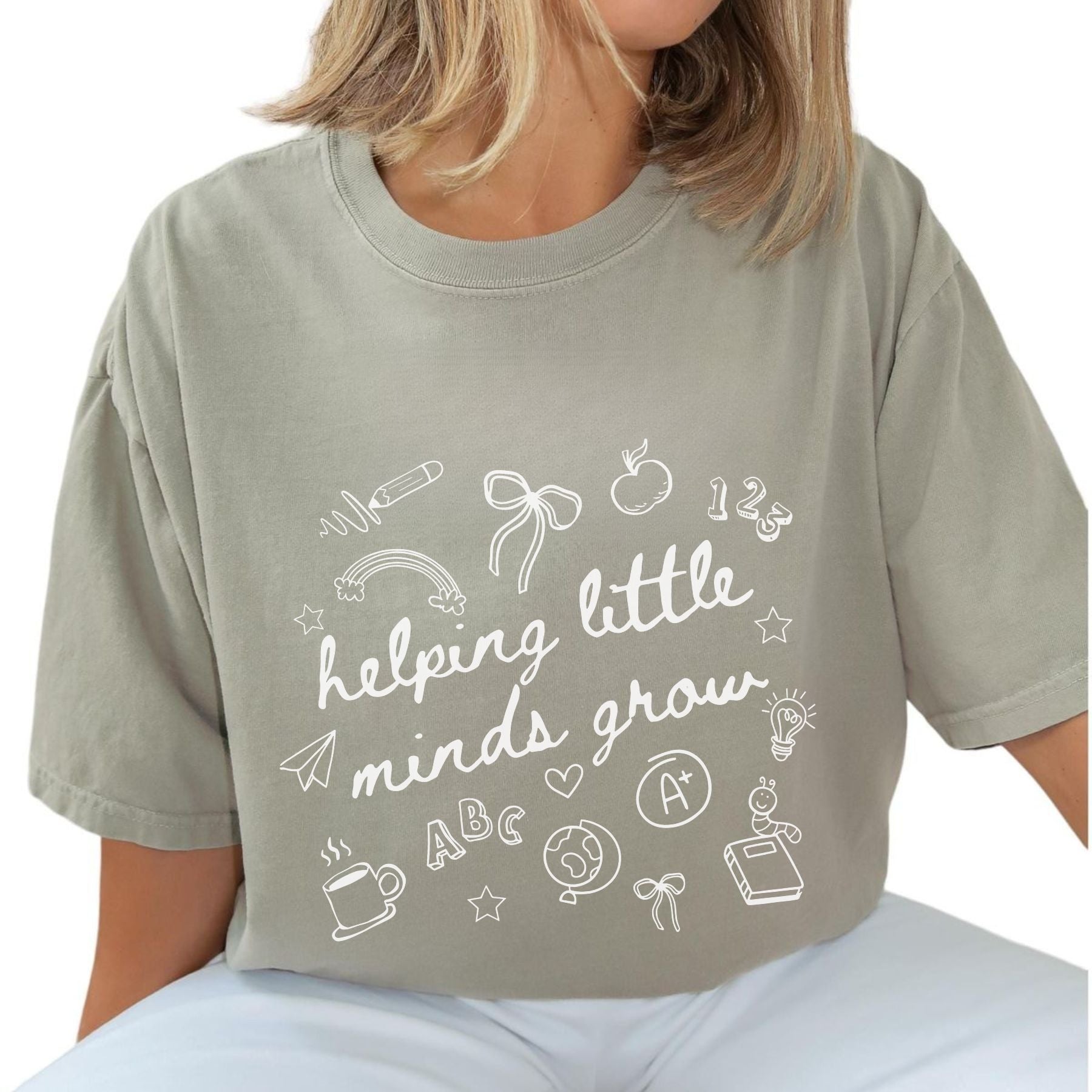 Pasimax Kindergarten & Preschool Teacher Tee — detail close-up