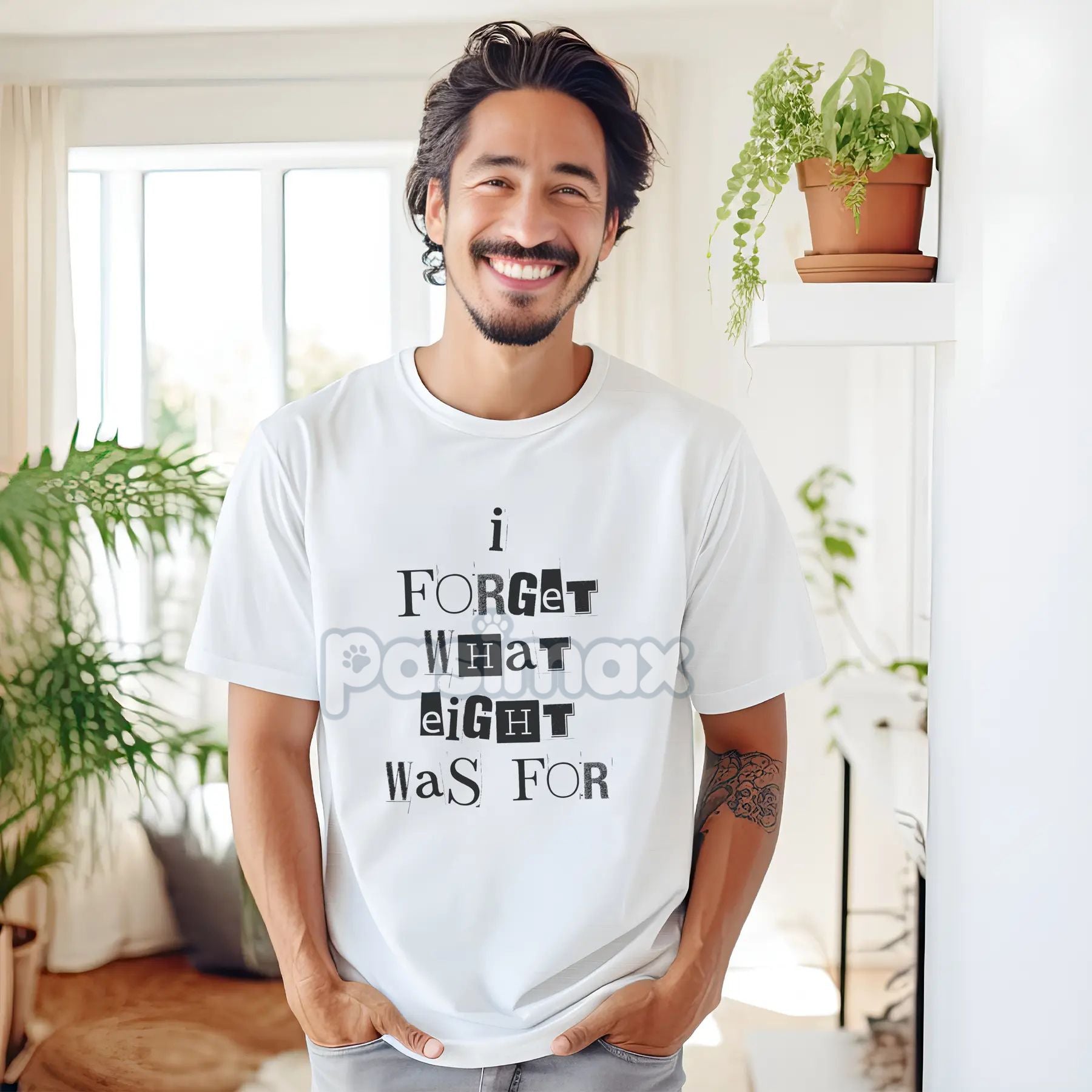 Pasimax 'I Forget What Eight Was For' Subversive T-Shirt — lifestyle context