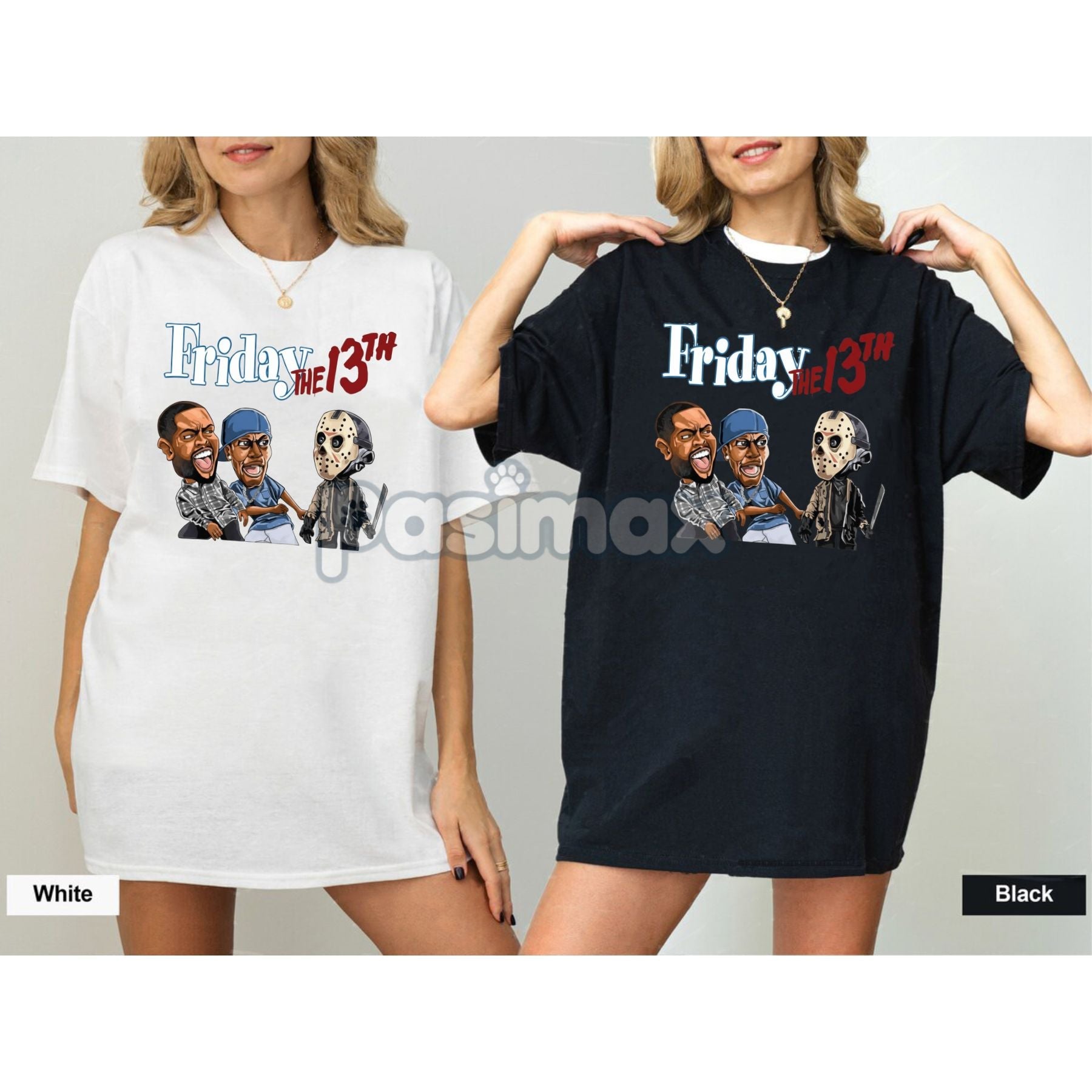 Pasimax Halloween Jason Killer T-Shirt — lifestyle context