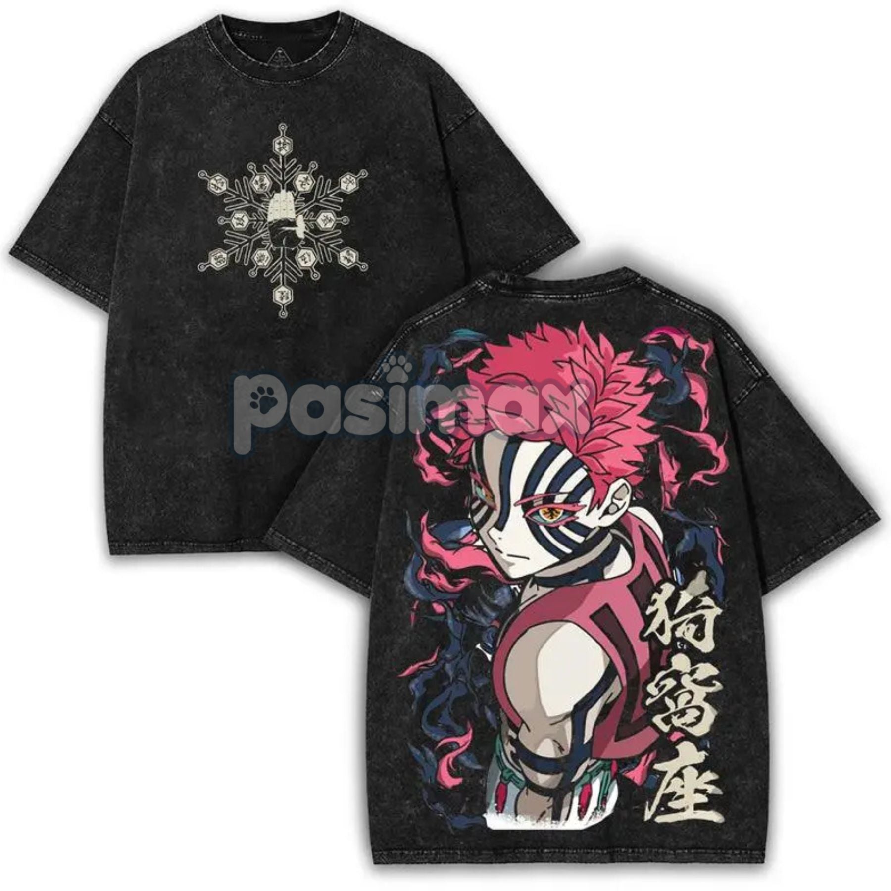Pasimax Akaza x Chaos Empress T-Shirt — detail close-up