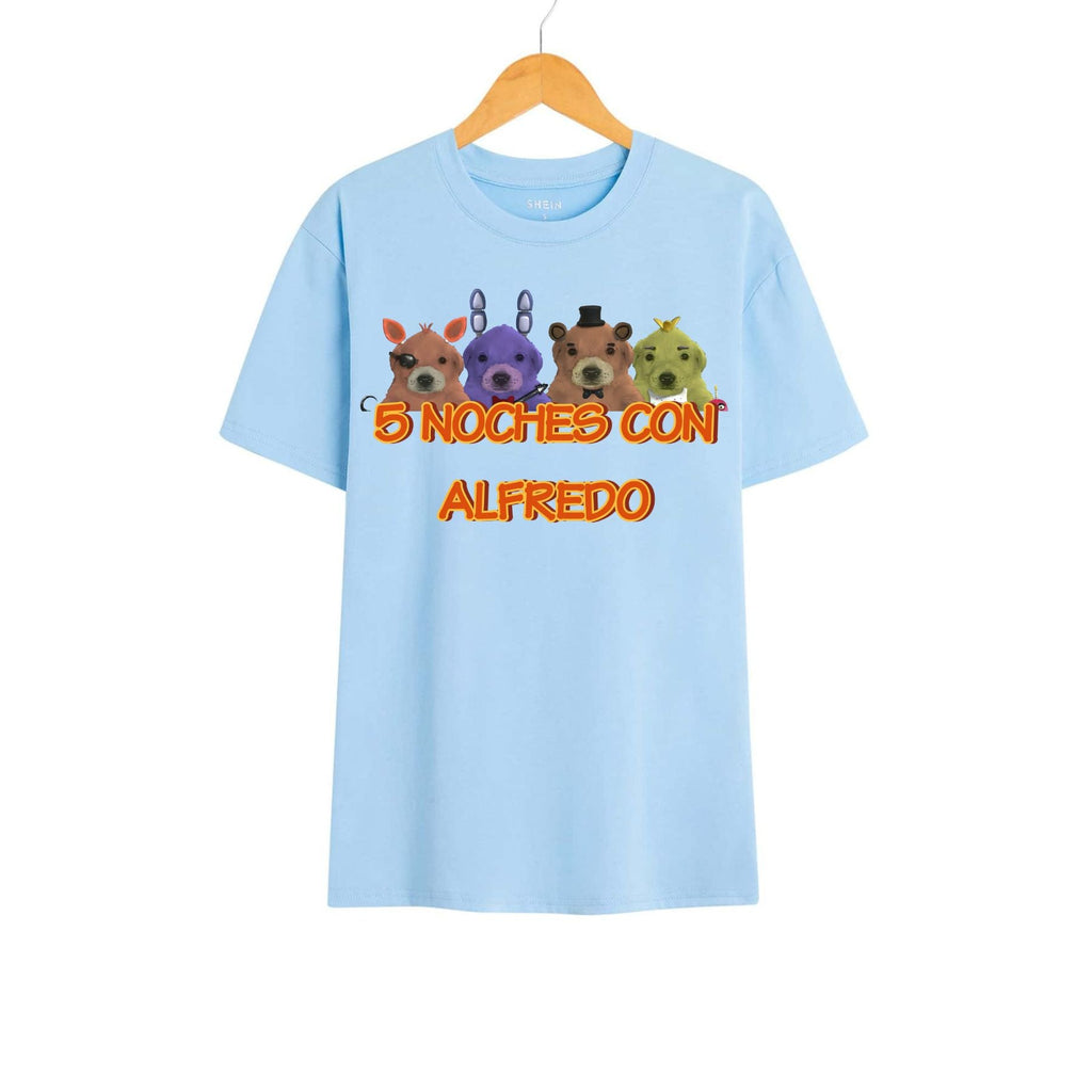 Pasimax "5 Noches Con Alfredo" T-Shirt — detail close-up