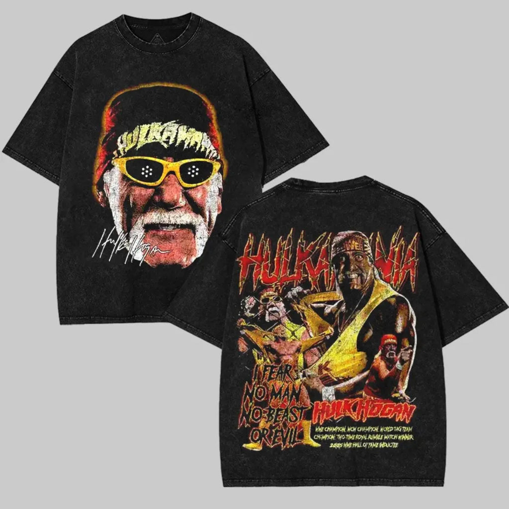 Pasimax Retro NWO Hulk Hogan T-Shirt — detail close-up