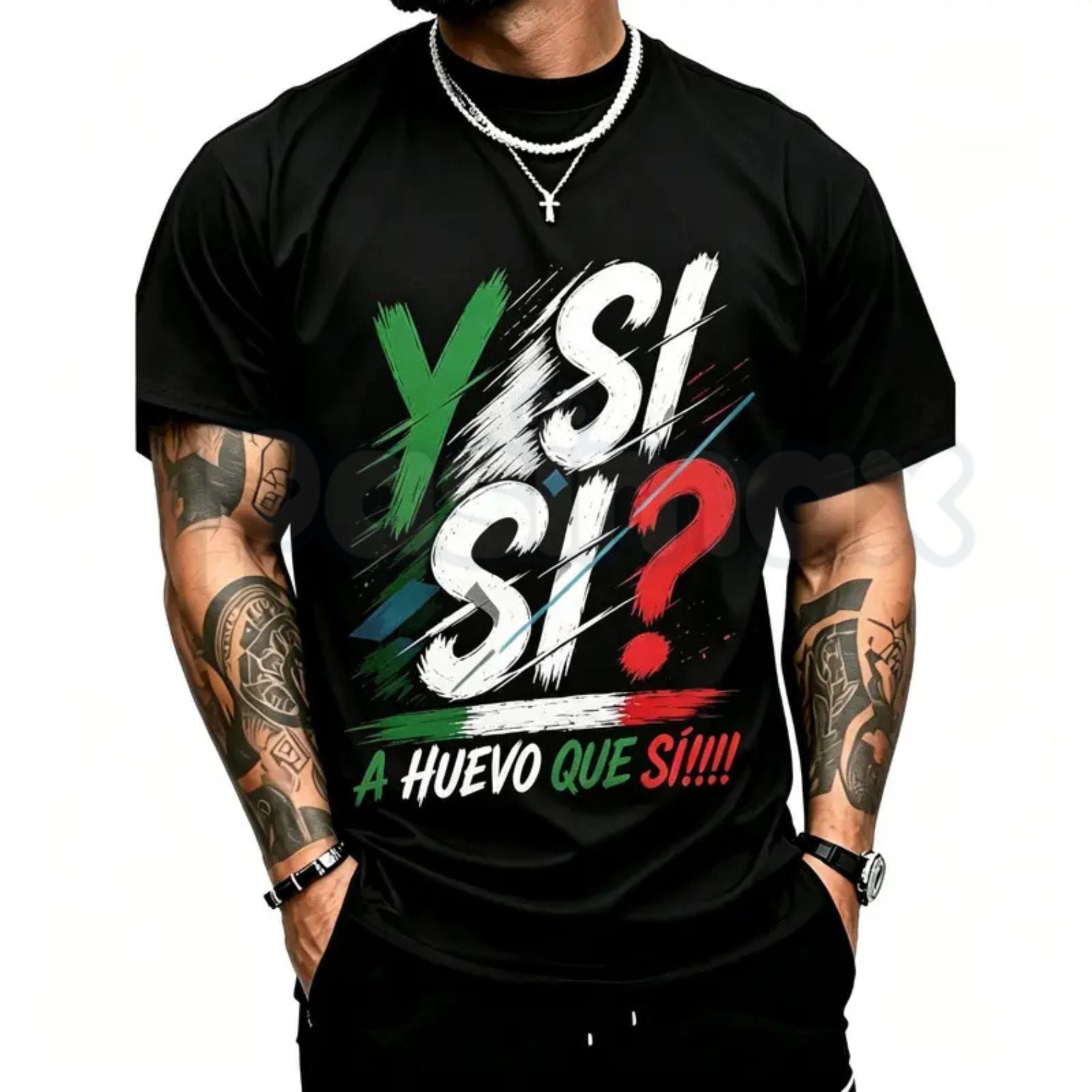 Mexico Spirit Cotton T-Shirt – Bold Mexican Flag Colors Graphic Tee, Premium Viva Mexico Heritage Unisex Streetwear Shirt