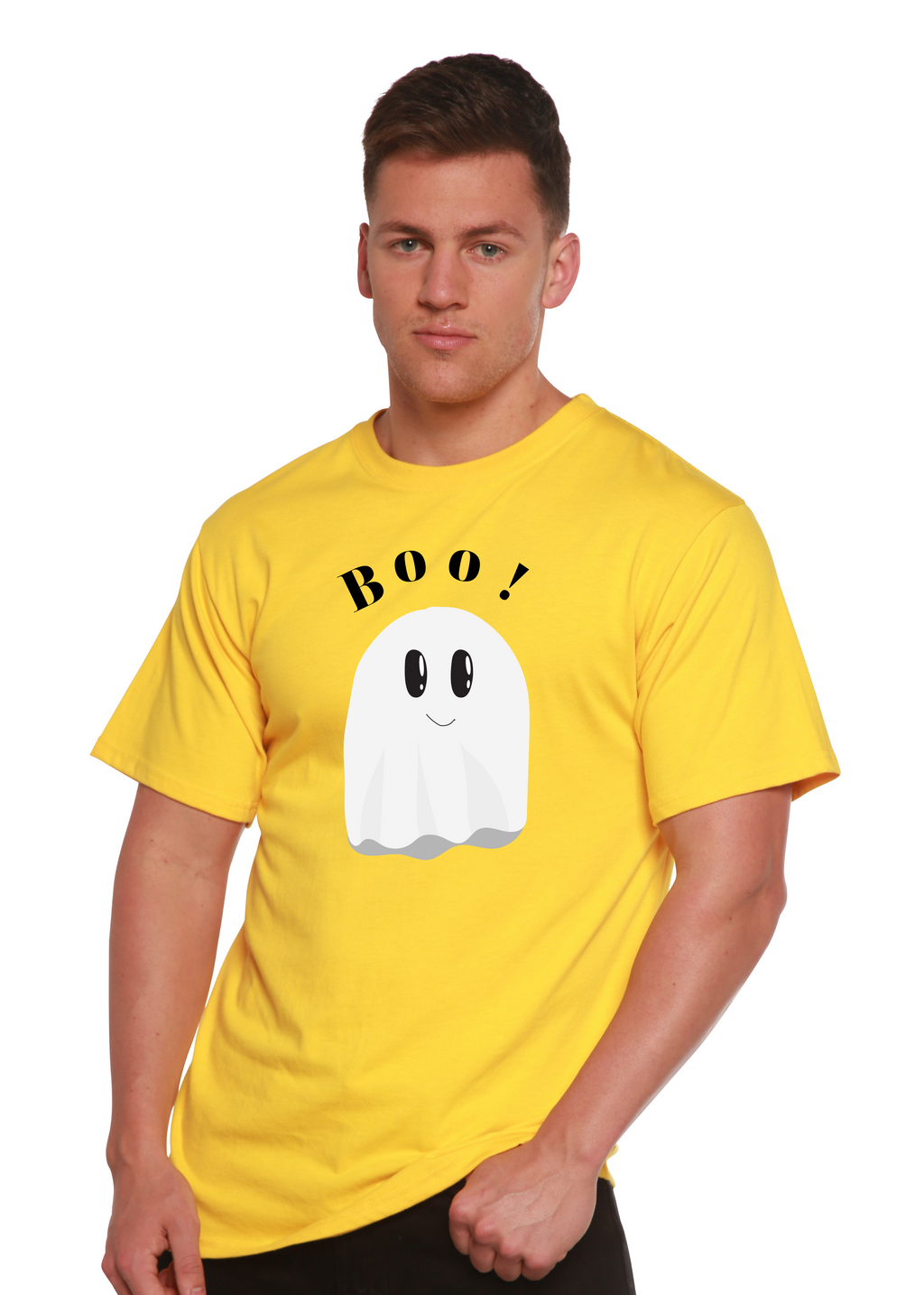 Spun Bamboo Boo Men's Bamboo Viscose/Organic Cotton Short Sleeve Graphic T-Shirt — main product shot