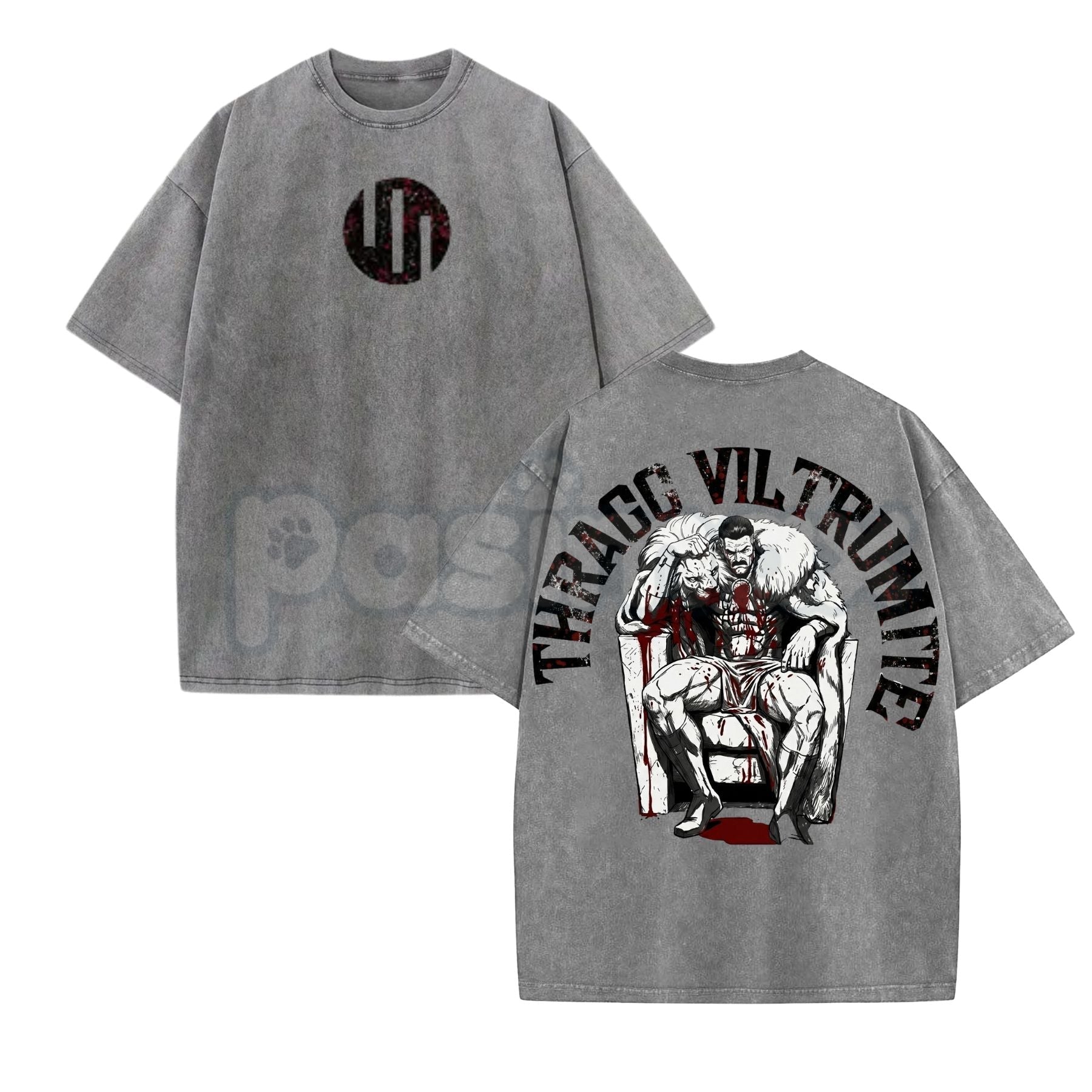 Grand Regent Thragg Graphic T-Shirt – Invincible Comic Vintage Washed Tee, Heavyweight Oversized Viltrumite Empire Streetwear