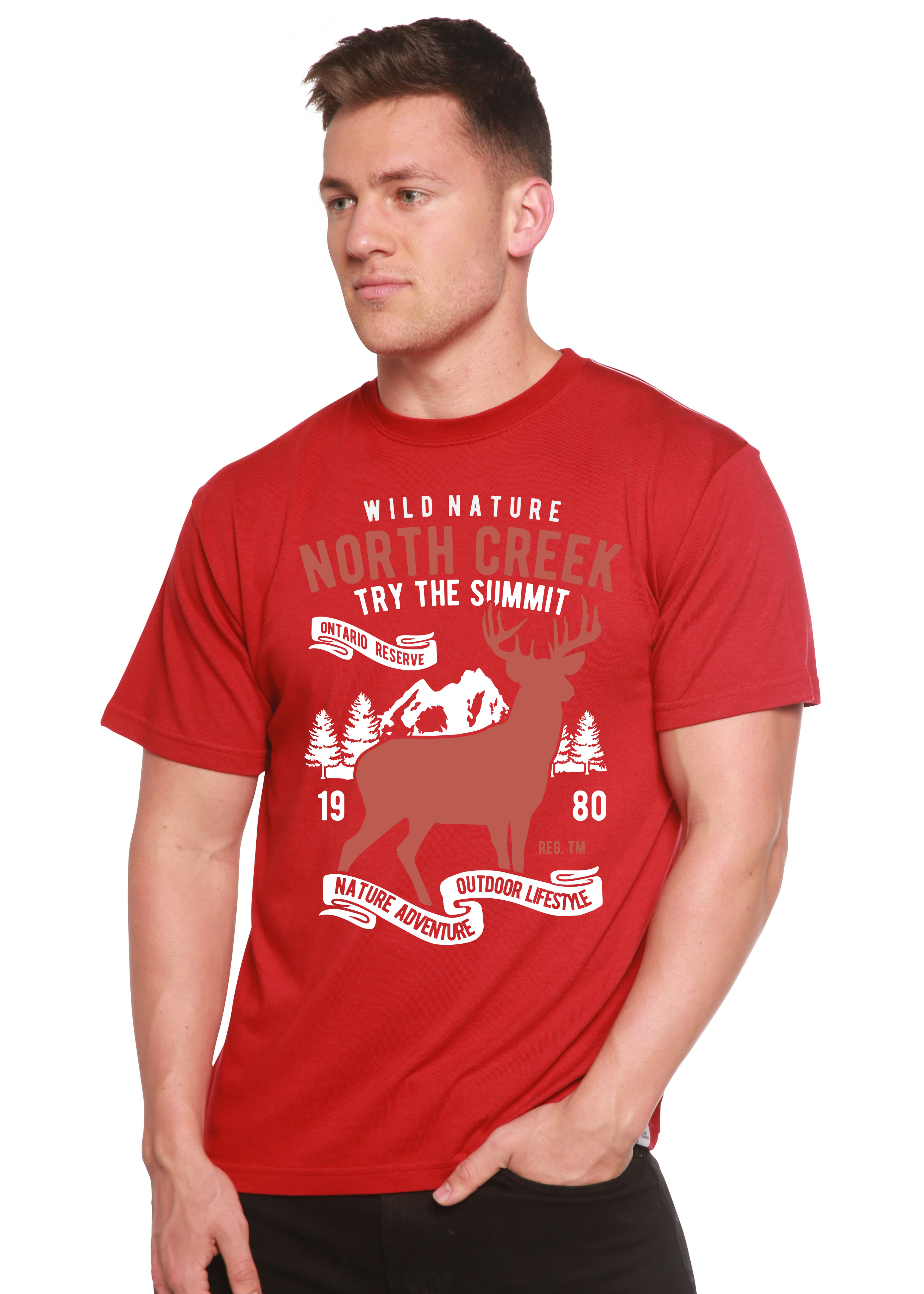 Spun Bamboo North Creek Spun Bamboo® Men's Bamboo Viscose/Organic Cotton Short Sleeve Graphic T-Shirt — alternative angle