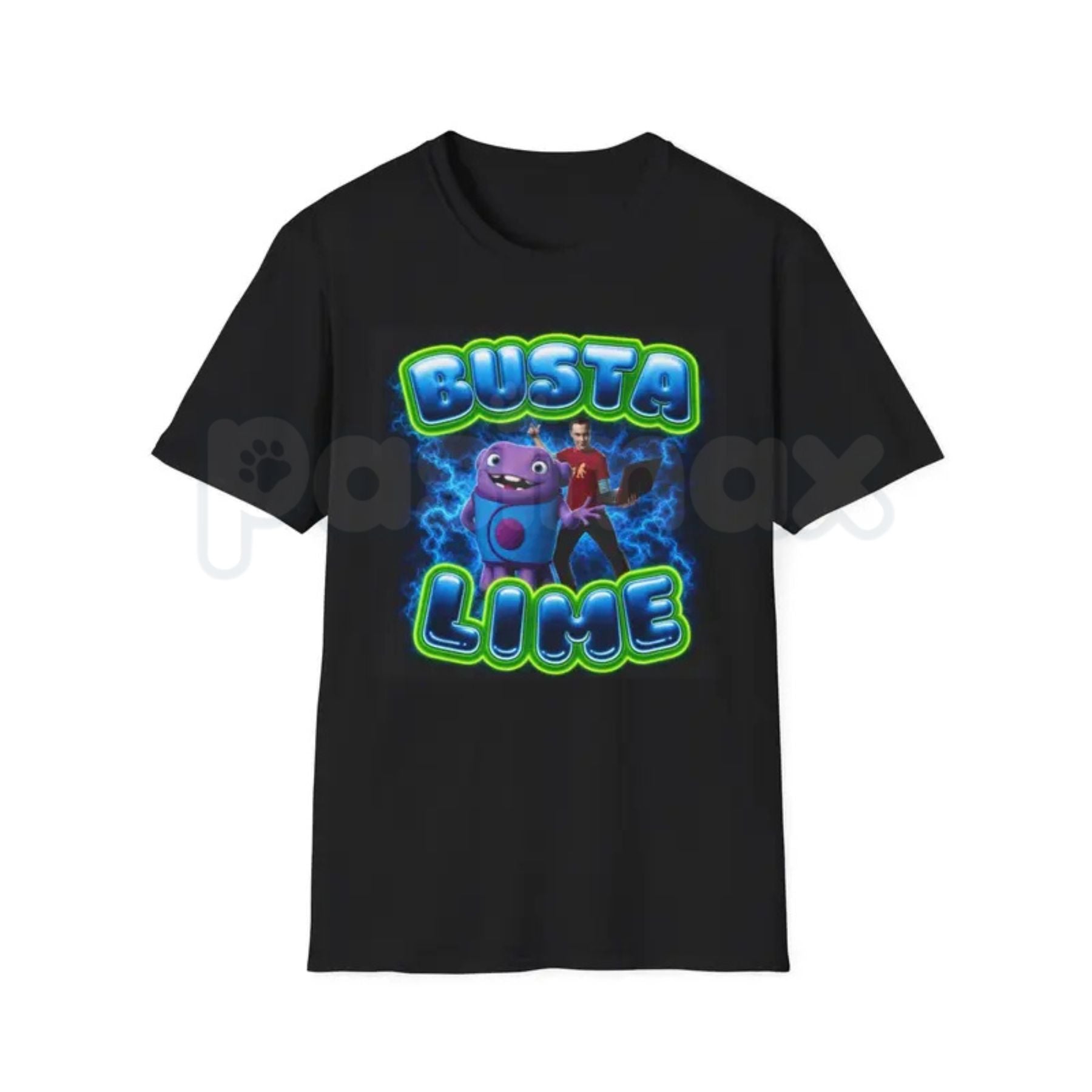 Funny "Busta Lime" T-Shirt – 90s Hip Hop Pun Novelty Graphic Tee