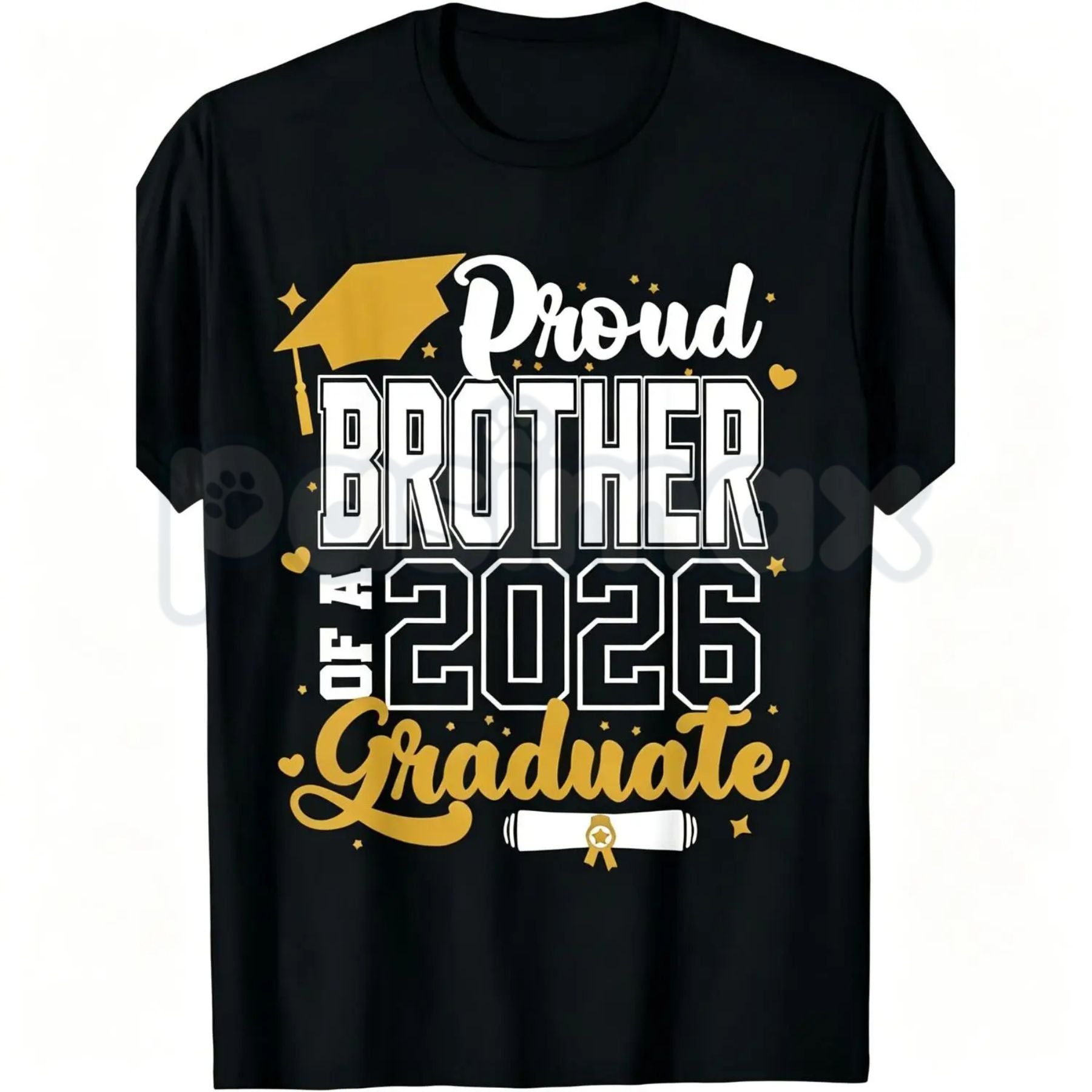 Class of 2026 Graduate "Proud Mom" T-Shirt – Senior 2025-2026 Graduation Design, Premium 100% Cotton Unisex Milestone Top, Soft Lived-In Heavyweight High School & College Fan Shirt, Made in USA