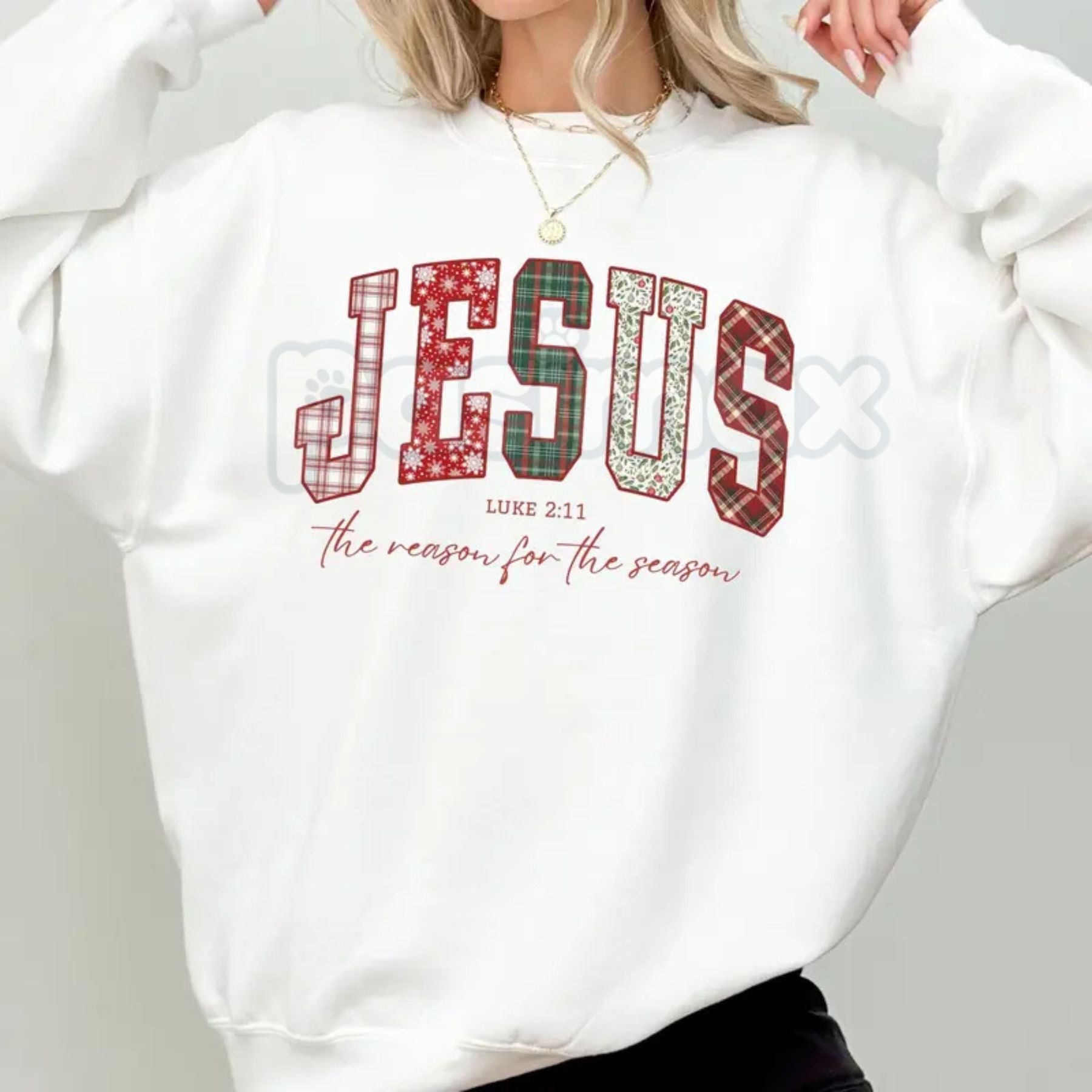 Pasimax Christian Jesus Sweatshirt | Inspirational Faith Jumper | Religious Scripture Quote Crewneck | Spiritual Gift Apparel