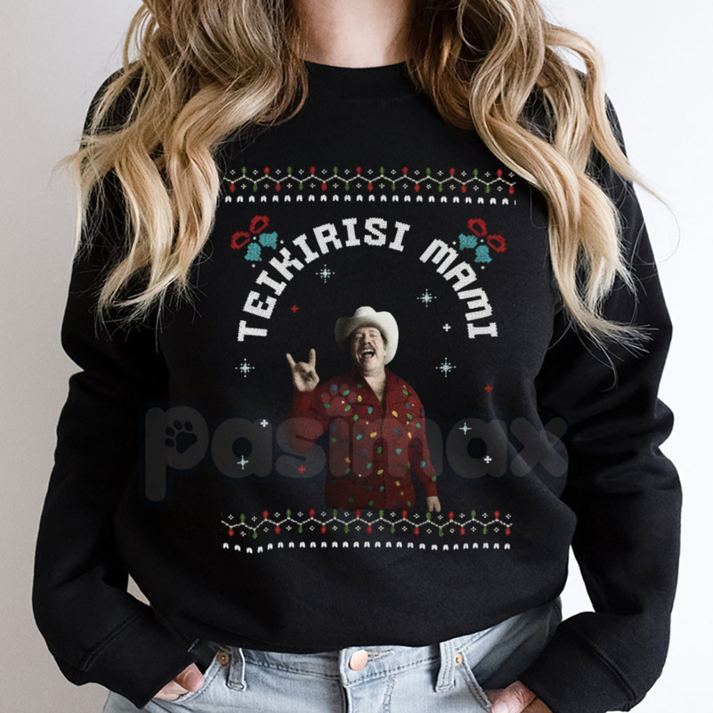 Pasimax Teikirisi Mami Sweatshirt | Funny Spanglish Quote Jumper | Latina Mom Life Gift | Relaxed Tropical Vibe Crewneck — de